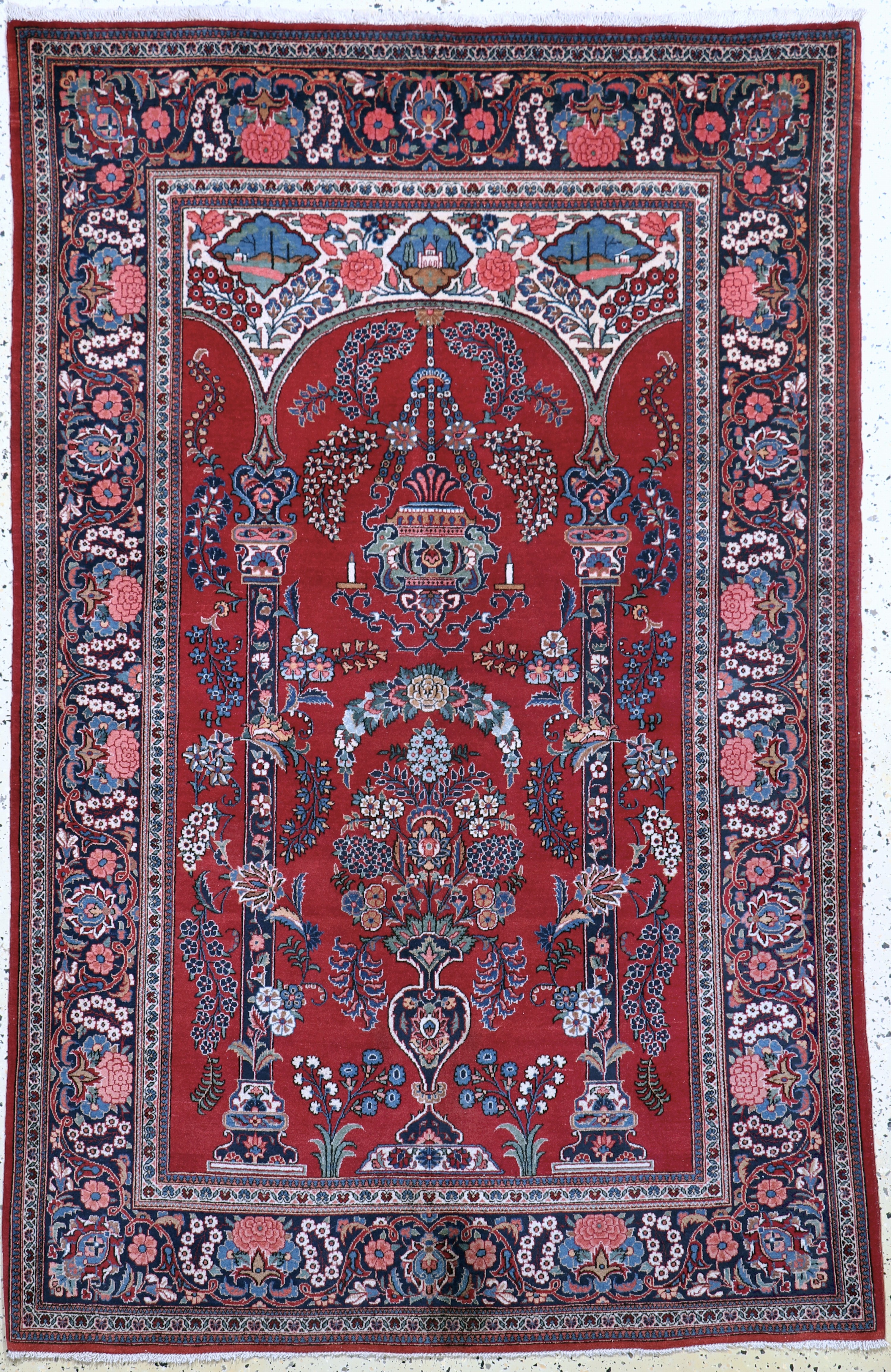 Image 27086020 - Keschan Kork alt, Persien, Anfang 20.Jhd, Korkwolle auf Baumwolle, ca. 200 x 130 cm, ...