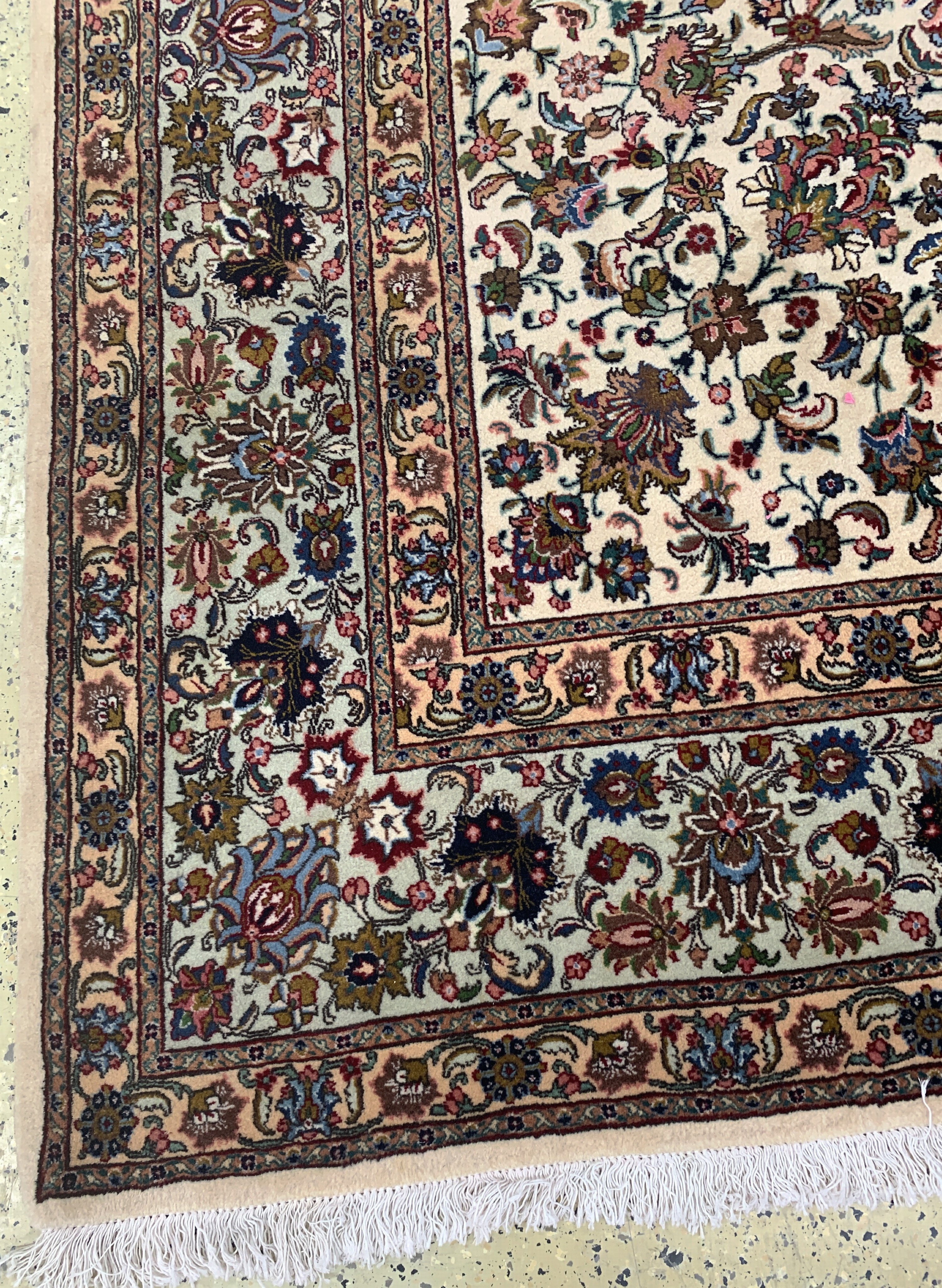 Detail i: Täbriz alt, Persien, Mitte 20.Jhd, Wolle auf Baumwolle, ca. 412 x 330 cm, EHZ: 2