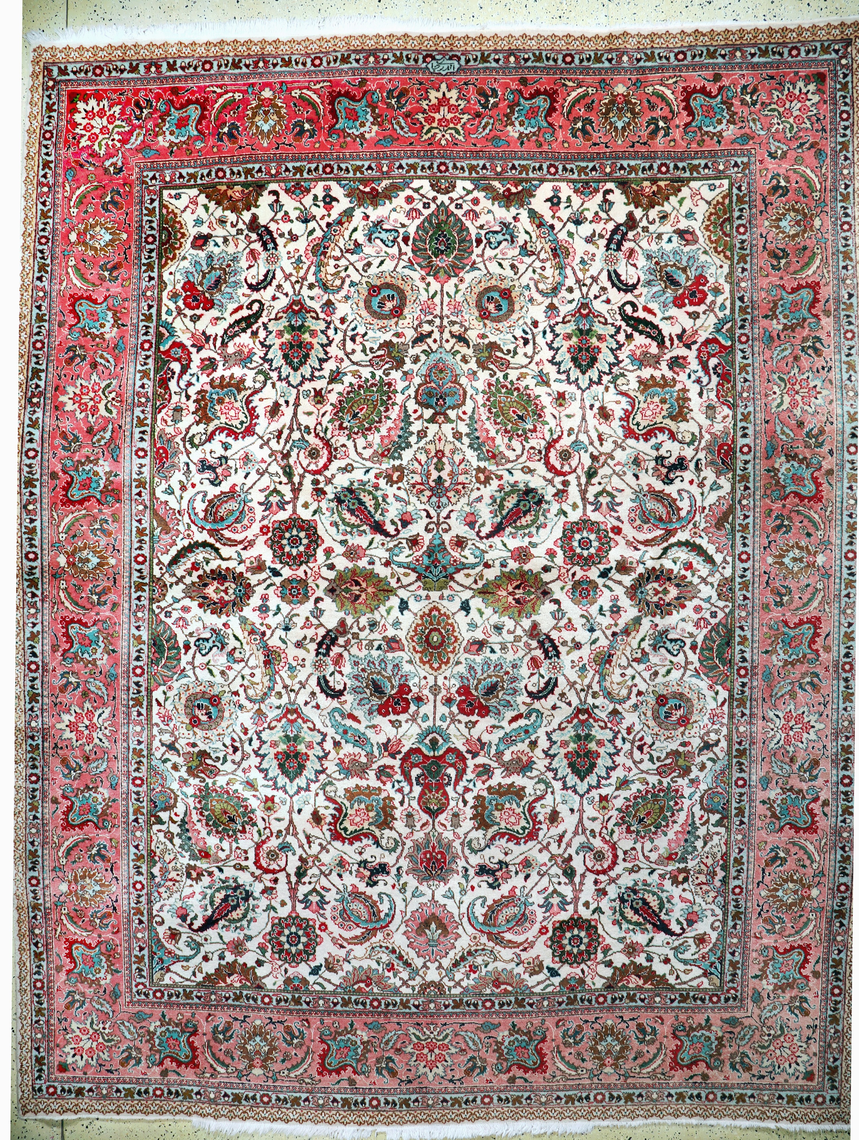 Image 27086282 - Täbriz, Persien, Mitte 20.Jhd, Wolle auf Baumwolle, ca. 396 x 312 cm, verblasst, EHZ: ...