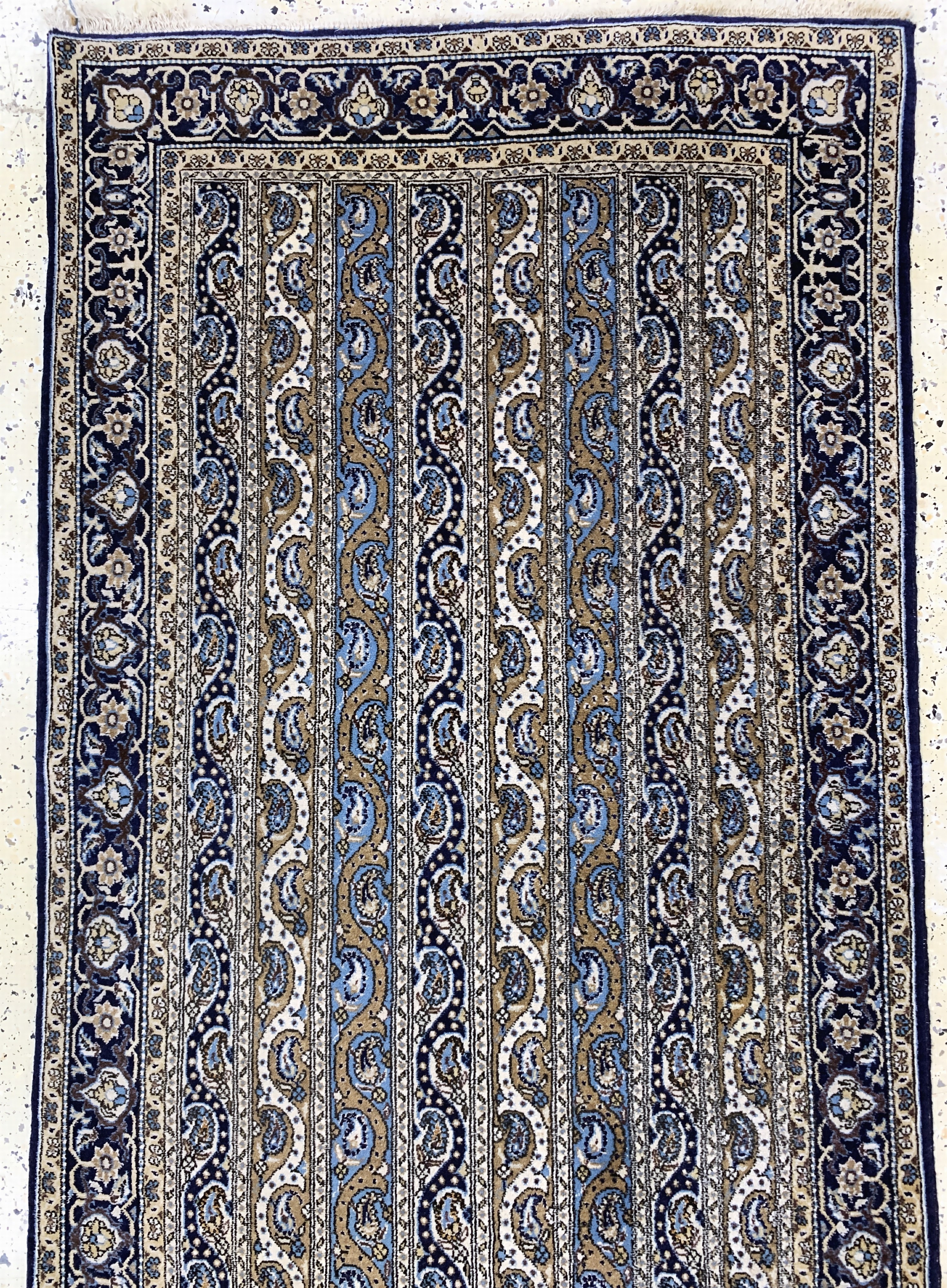 Detail a: Ghom Kork, Persien, Mitte 20.Jhd, Korkwolleauf Baumwolle, ca. 320 x 100 cm, EHZ: 2