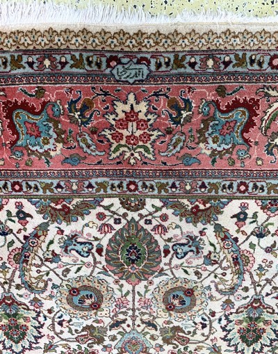 27086282g - Täbriz, Persien, Mitte 20.Jhd, Wolle auf Baumwolle, ca. 396 x 312 cm, verblasst, EHZ: ...