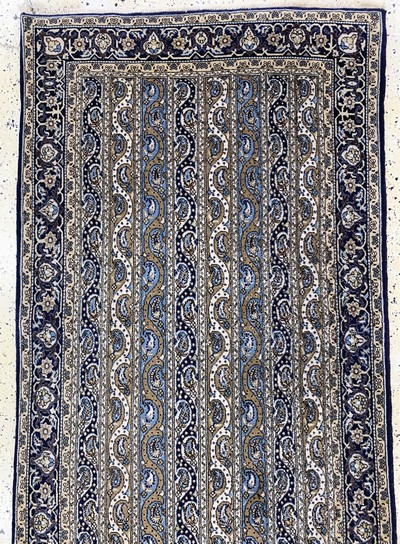 27086290a - Ghom Kork, Persien, Mitte 20.Jhd, Korkwolleauf Baumwolle, ca. 320 x 100 cm, EHZ: 2 ...