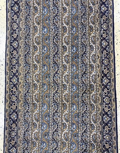 27086290b - Ghom Kork, Persien, Mitte 20.Jhd, Korkwolleauf Baumwolle, ca. 320 x 100 cm, EHZ: 2 ...