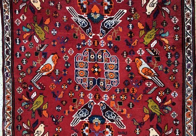 27086292b - Ghaschgai alt, Persien, Mitte 20.Jhd, Wolleauf Wolle, ca. 205 x 125 cm, EHZ: 2 ...