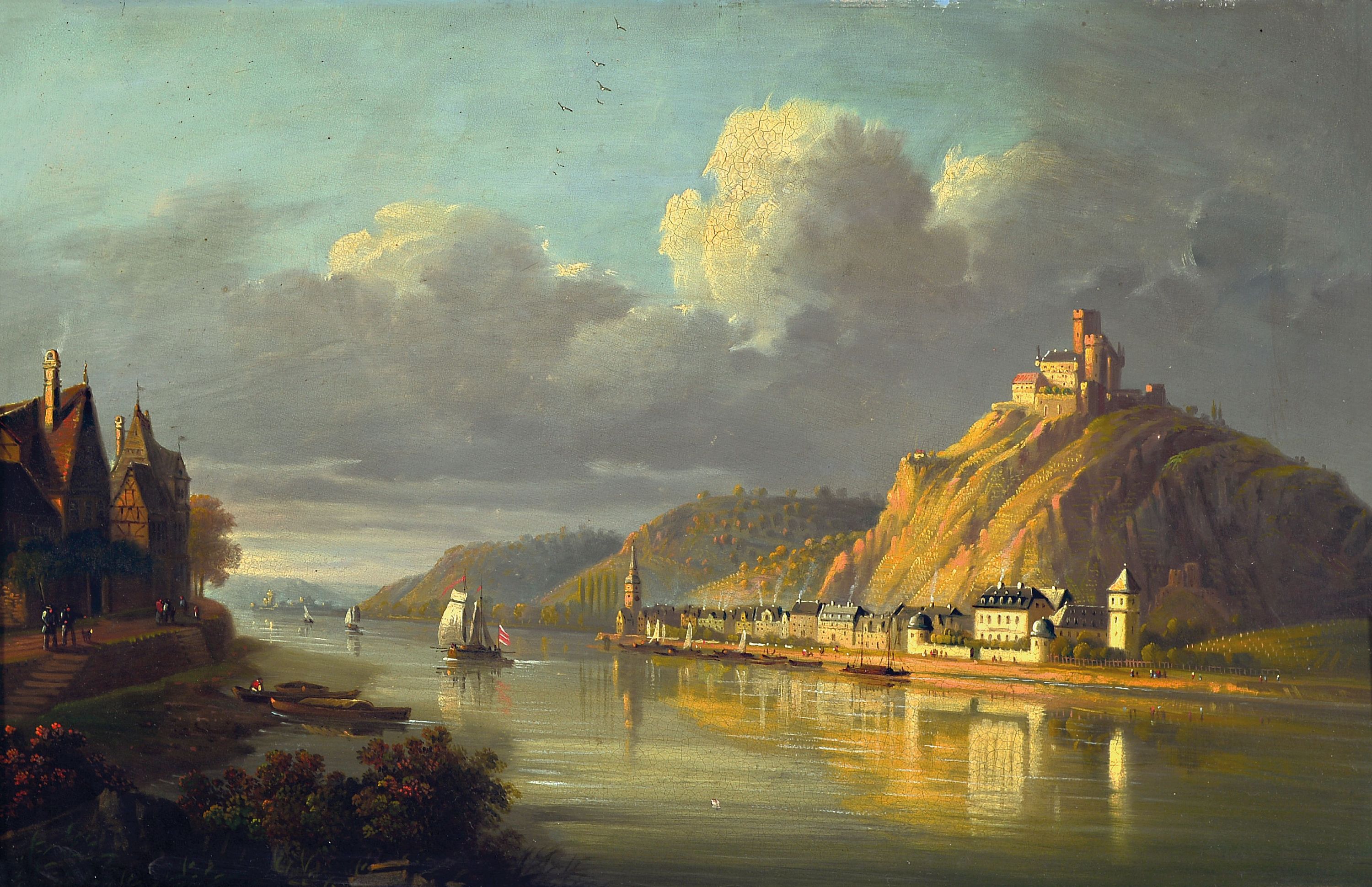 Image 27086314 - Zuschreibung: Jakob Diezler, 1789 Ehrenbreitstein-1855 Andernach, Blick auf St. ...