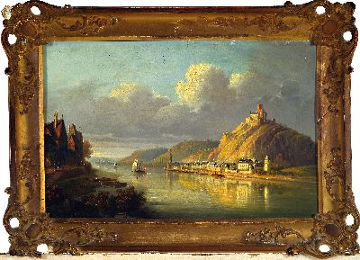 27086314k - Zuschreibung: Jakob Diezler, 1789 Ehrenbreitstein-1855 Andernach, Blick auf St. ...