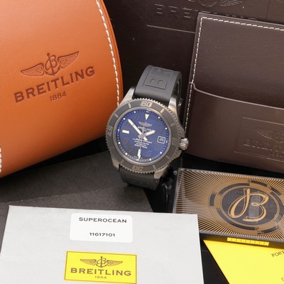 Image BREITLING Superocean 42 Blacksteel on 250 pieces limited Herrenchronometer reference ...