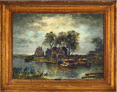 27086499k - Prof. Friedrich Ernst Morgenstern, 1853 Frankfurt - 1919, Seelandschaft mit ...