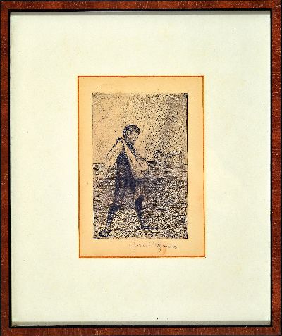 27086568k - Hans Thoma, 1839 Bernau-1924 Karlsruhe, Der Sämann II, Radierung von 1911, handsign., ...