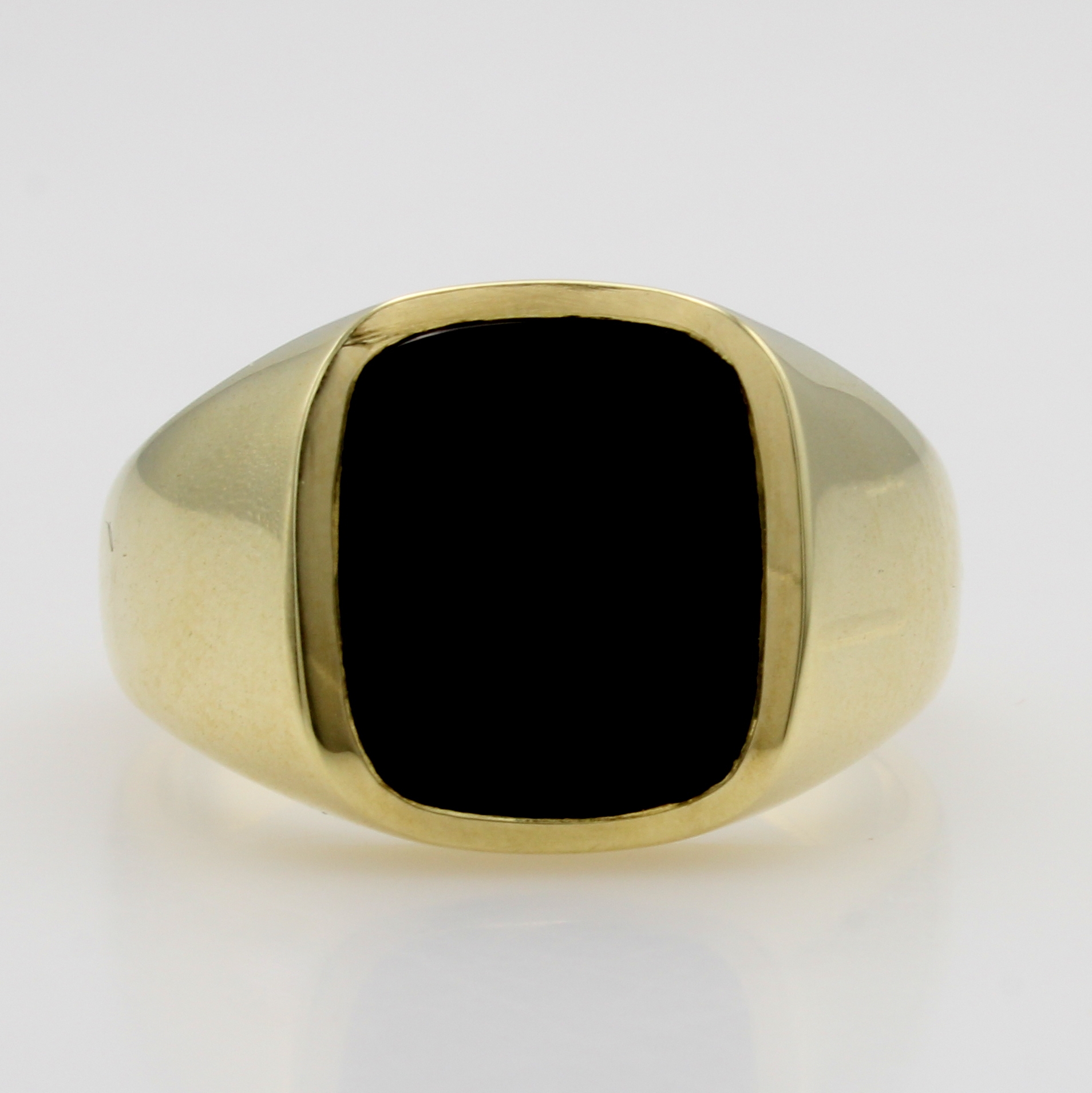 Image 27086851 - Herrenring mit Onyx, GG 585/000, RW ca. 62