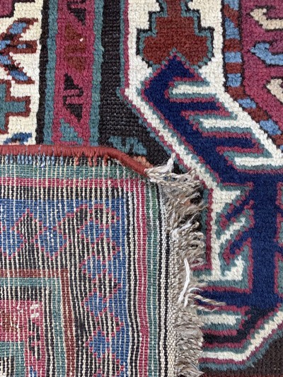27087737f - ´Lenkoran´Kazak antik, Kaukasus, 19.Jhd, Wolle auf Wolle, ca. 270 x 115 cm, EHZ: 2-3, ...