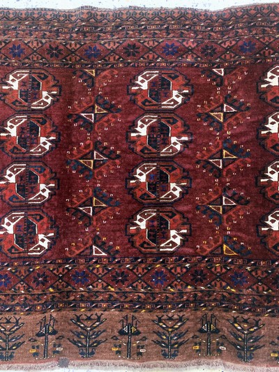 27087760b - Kisil-Ayak Tschowal antik, Turkmenistan, um1900, Wolle auf Wolle, ca. 175 x 115 cm, ...