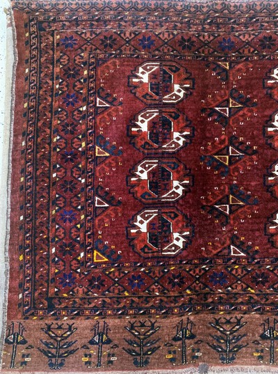 27087760c - Kisil-Ayak Tschowal antik, Turkmenistan, um1900, Wolle auf Wolle, ca. 175 x 115 cm, ...