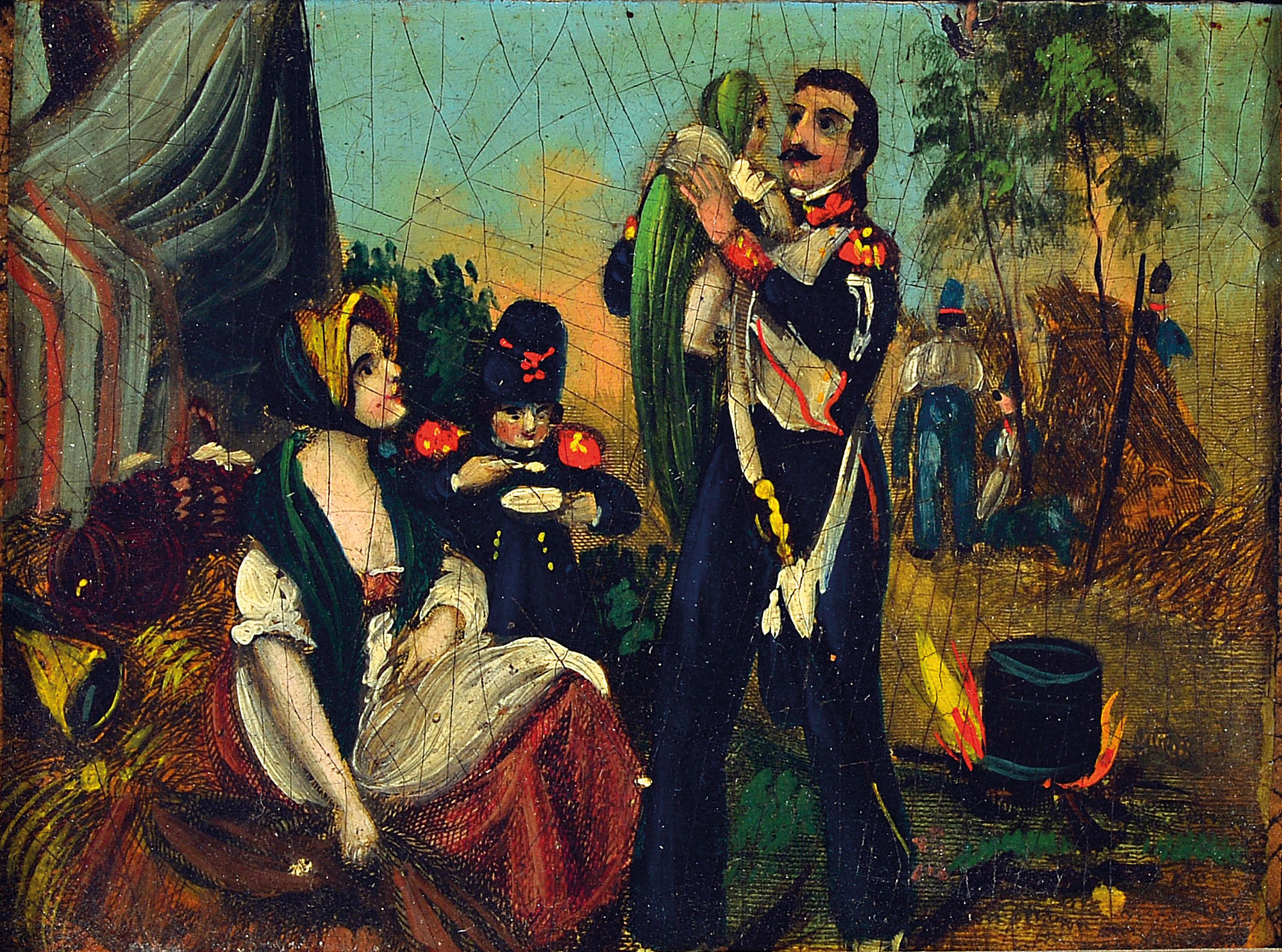 Image 27087863 - Miniature painting probably about the German- German War, 1860/70s, probably royal ...