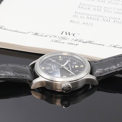 27088636d - IWC Fliegeruhr Mark XII Damenarmbanduhr Referenz 4421, Automatik, Edelstahlgeh. inkl. ...