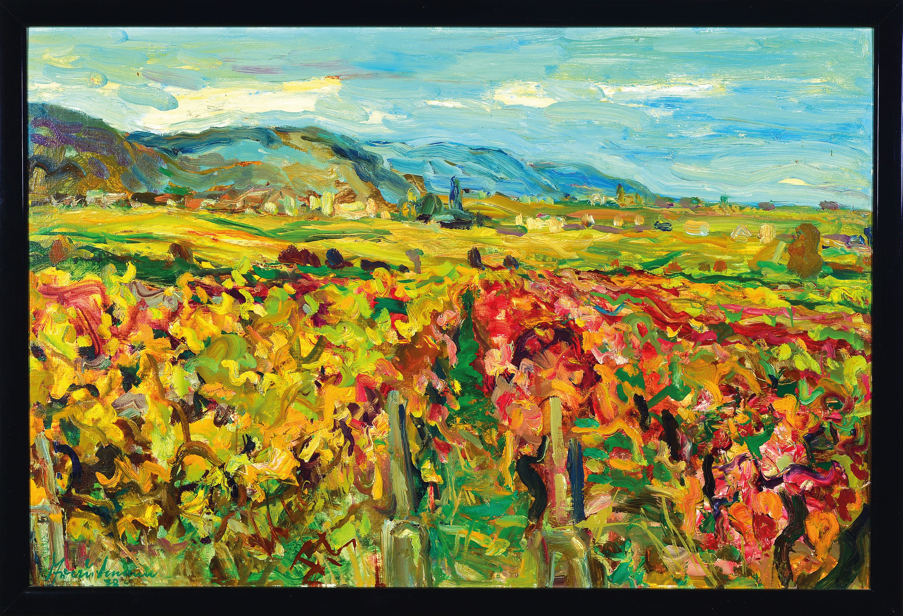 Image 27088776 - Werner Trautmann, 1913 Obermoschel-2007 Neustadt a.d.Weinstr., Herbst an der Haardt ...
