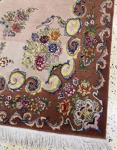 27088767d - Täbriz fein(50 Raj), Persien, Ende 20.Jhd, Korkwolle mit Seide, ca. 256 x 158 cm ...