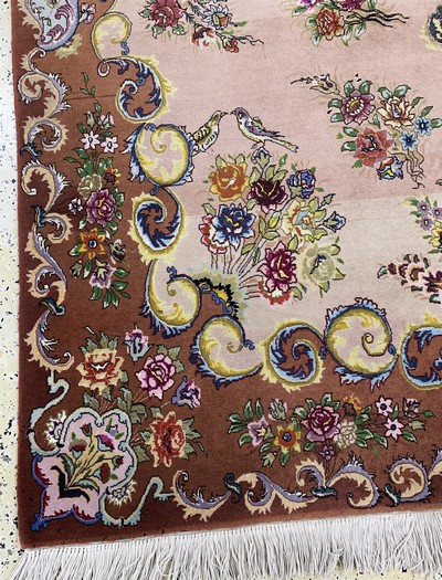 27088767e - Täbriz fein(50 Raj), Persien, Ende 20.Jhd, Korkwolle mit Seide, ca. 256 x 158 cm ...