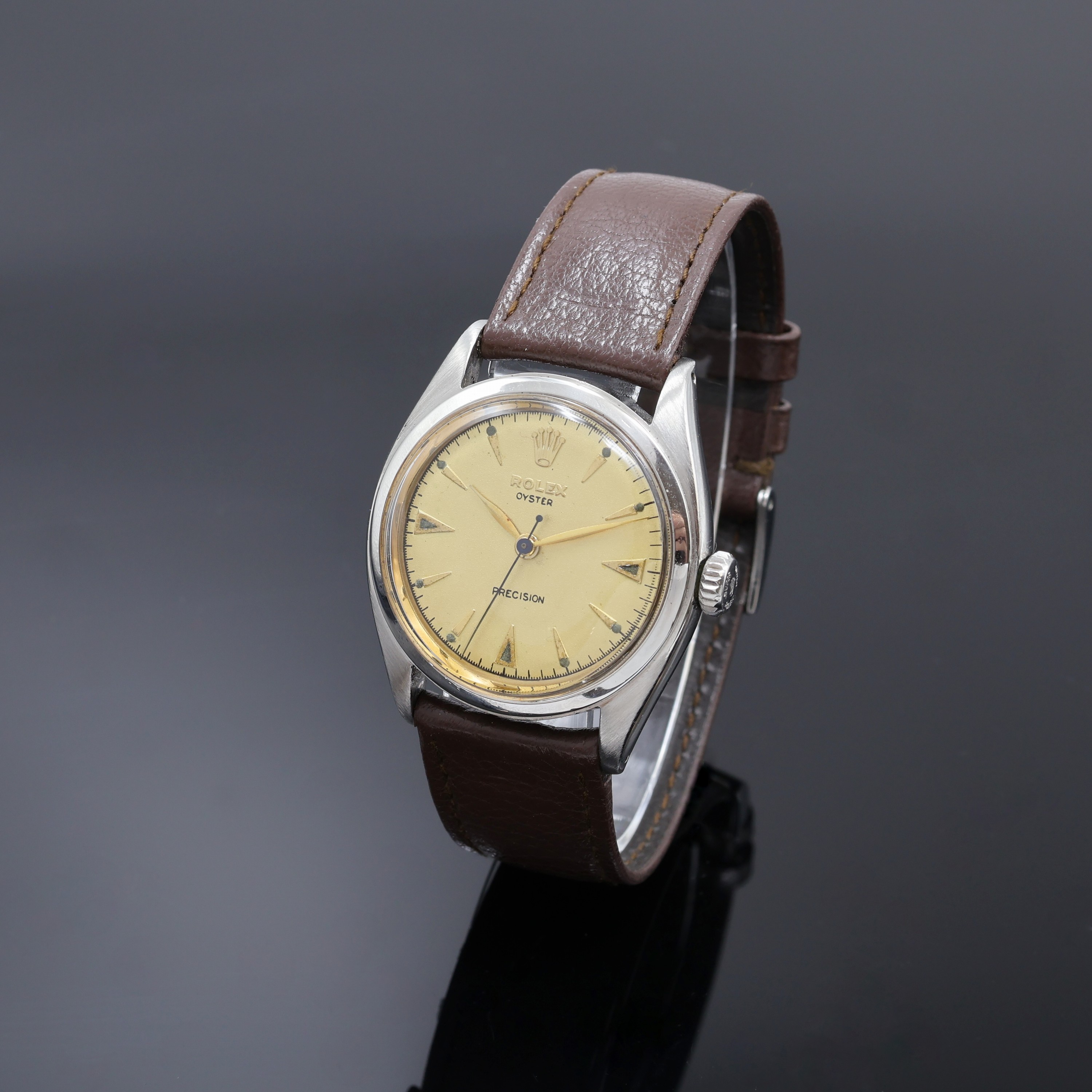 Image 27088802 - ROLEX frühe Oyster Herrenarmbanduhr Referenz 6022, Handaufzug, Schweiz 4. Quartal 1965, ...