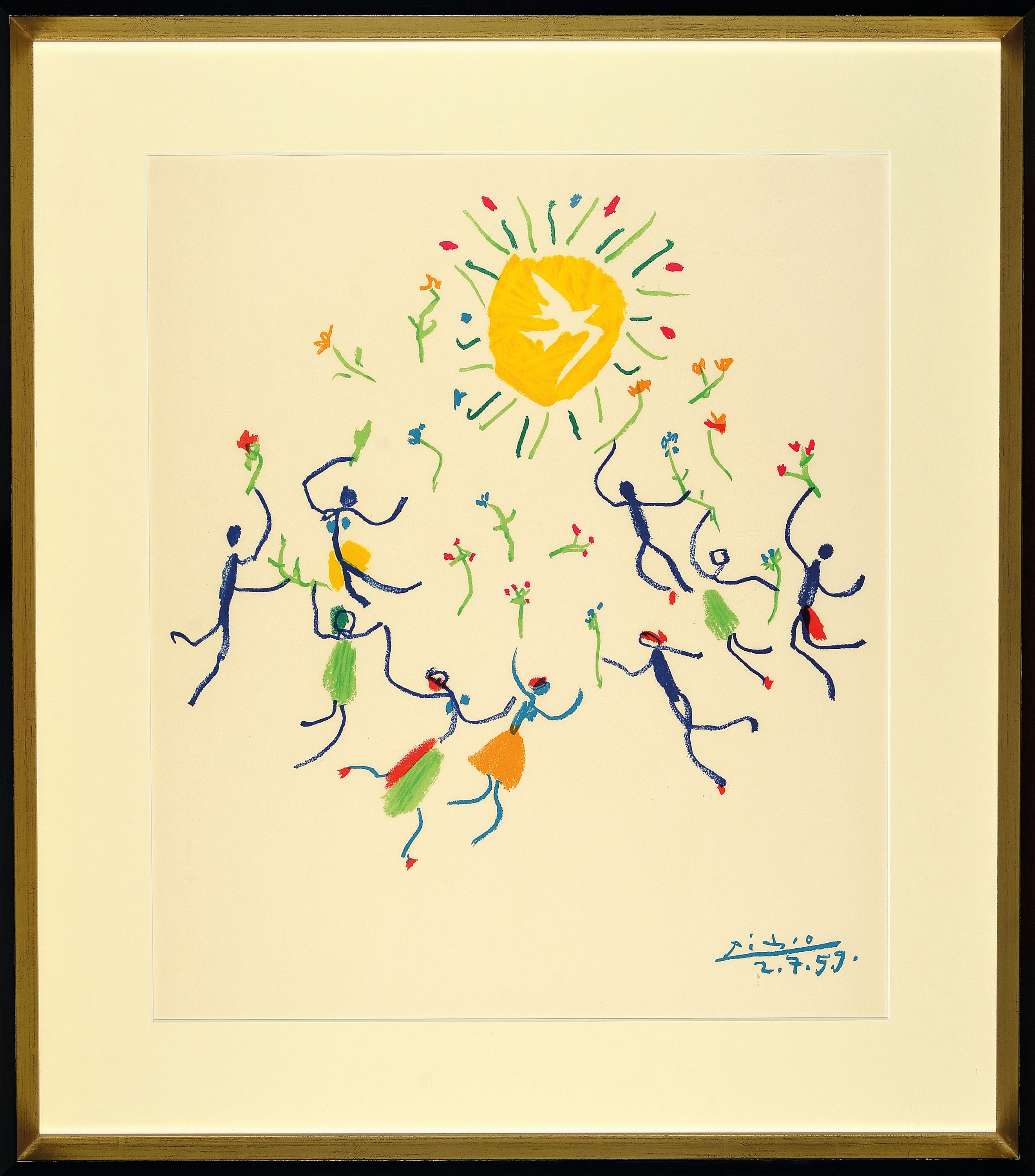 Image 27089752 - Pablo Picasso, 1881 Malaga - 1973 Mougins, Farblitho, La Ronde de la jeunesse, Artes ...