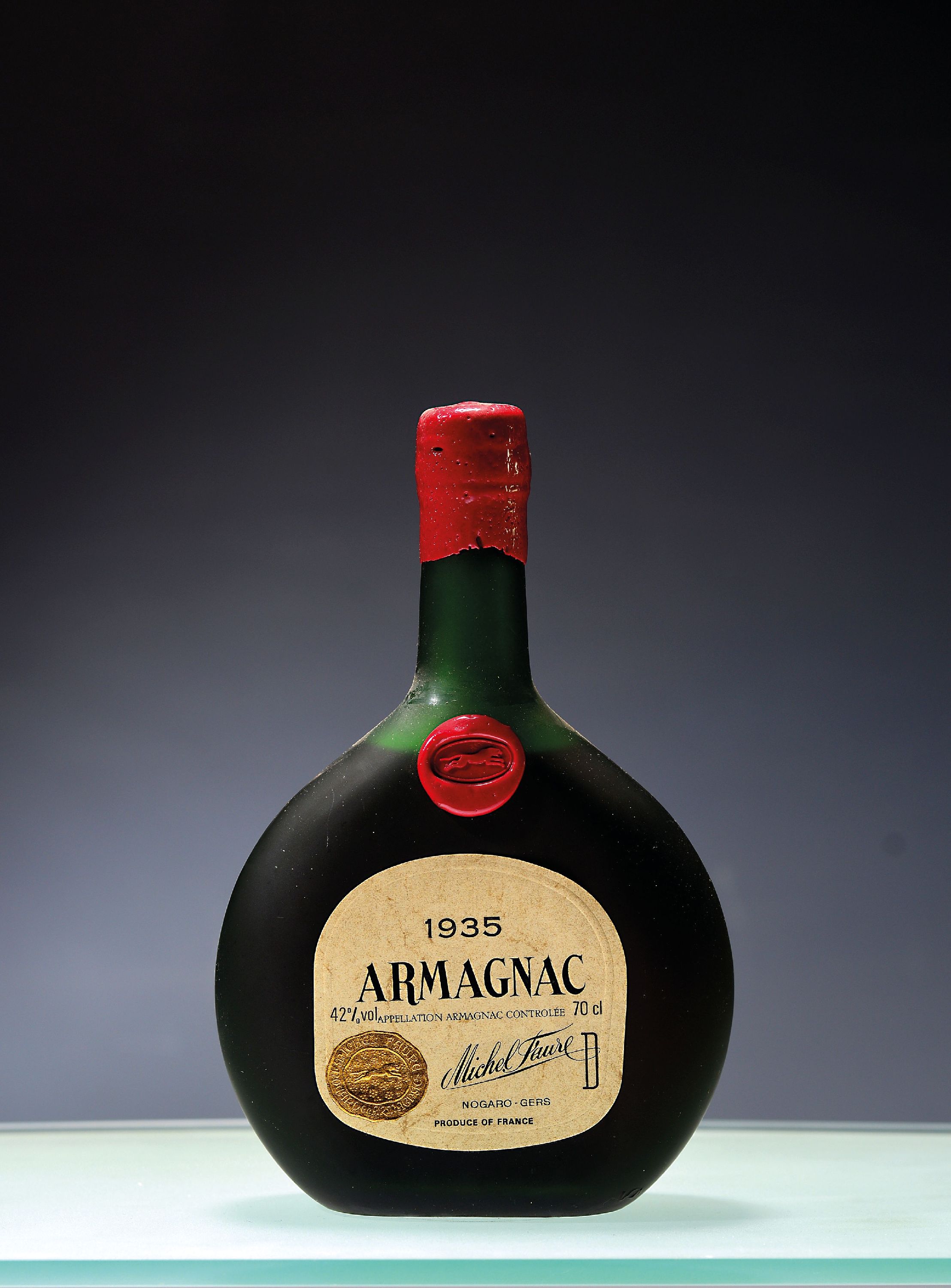 Image 27090989 - 1 Flasche Armgnac Michel Faure 1935, 70cl, 42% Vol., orig. verkorkt und unverkostet, in ...