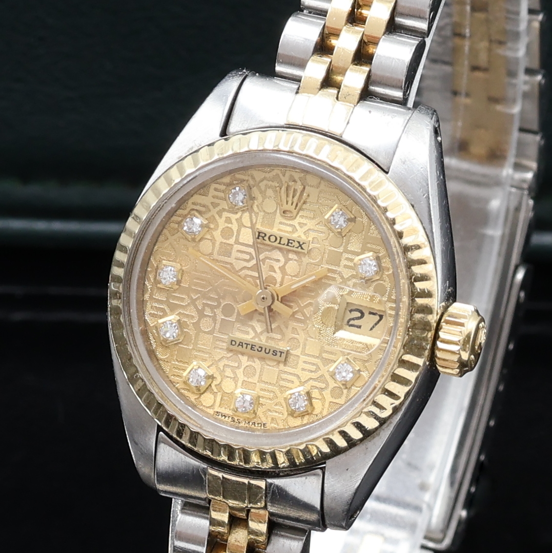 Detail a: ROLEX Datejust Damenarmbanduhr Referenz 6917, Schweiz um 1979, Automatik, Edelstahl/Gold komb. inkl. Jubileeband m. Faltschl., verschr. Boden u. ...