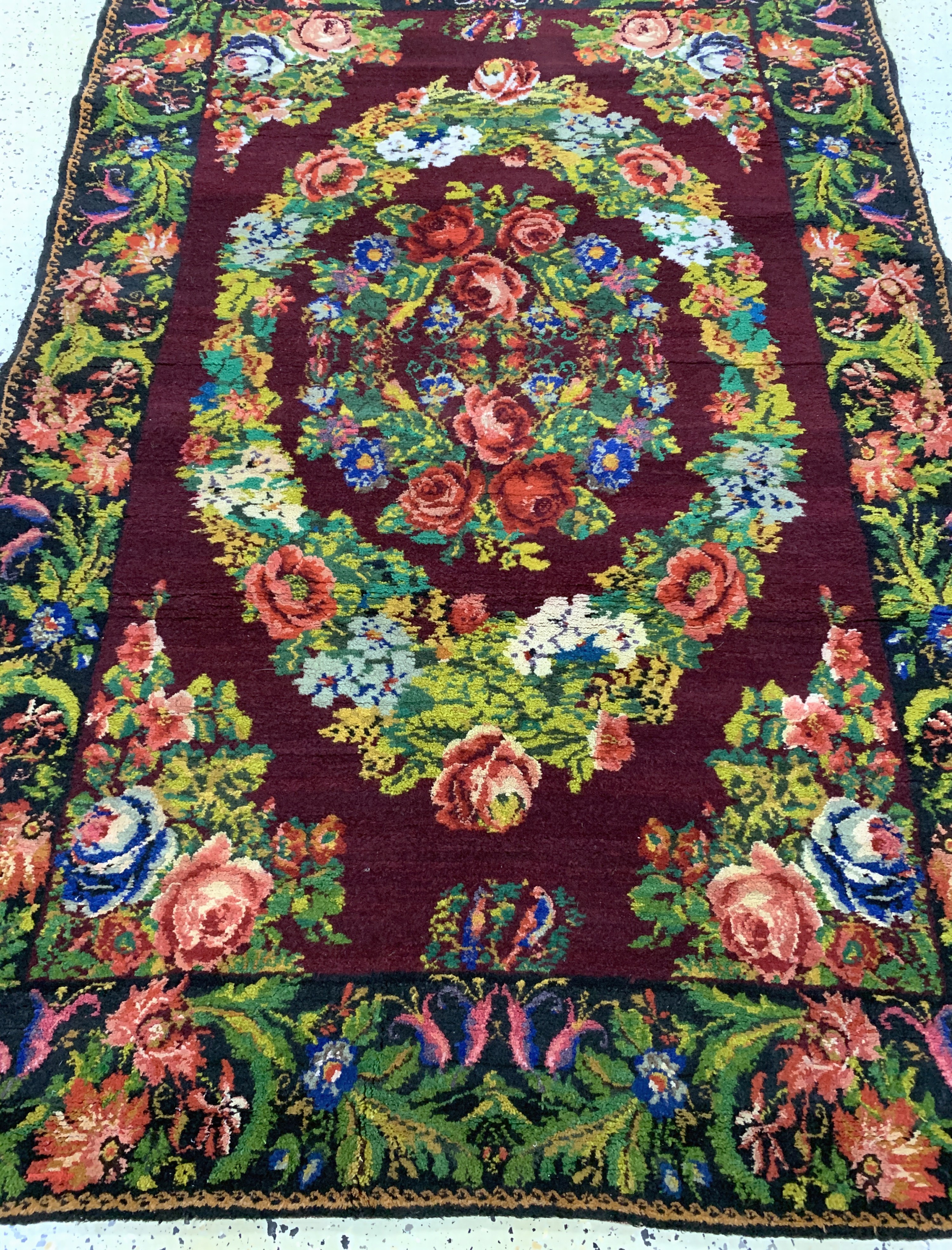 Detail d: Karabagh alt, Kaukasus, Anfang 20.Jhd, Wolle auf Baumwolle, ca. 202 x 134 cm, EHZ: 2