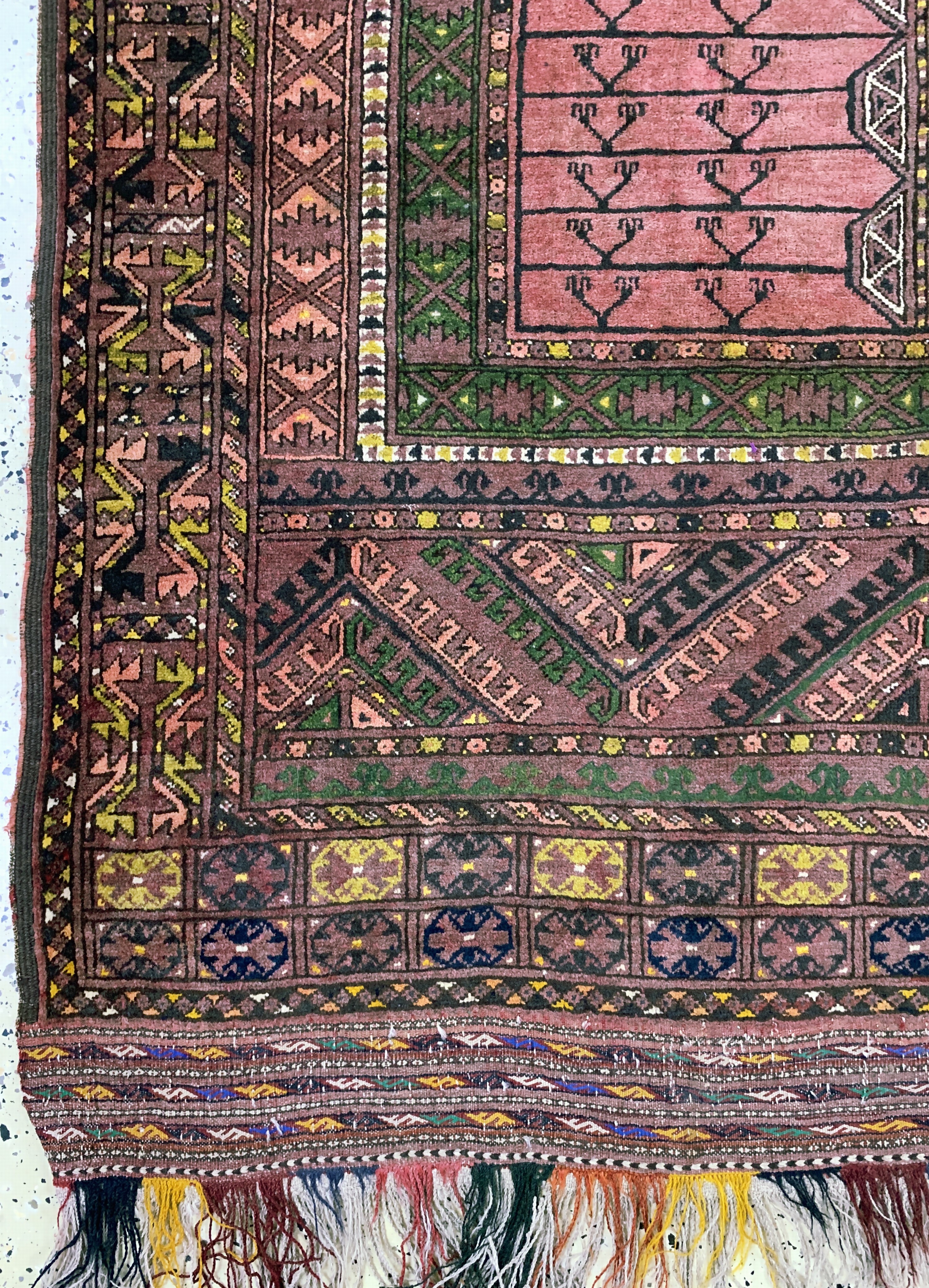 Detail b: Ersari Engsi, Afghanistan, Anfang 20.Jhd, Wolle auf Wolle, ca. 240 x 170 cm, EHZ: 2