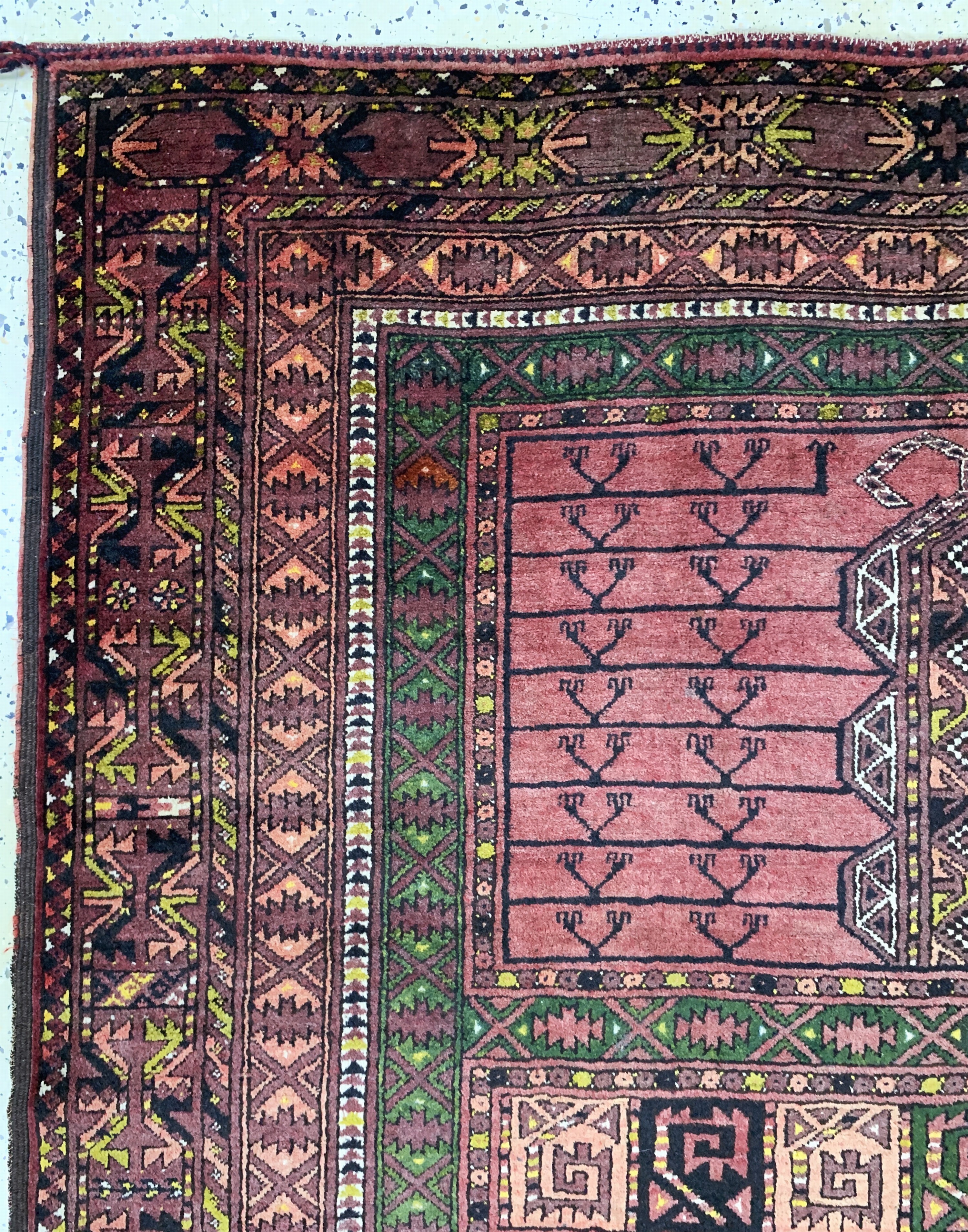 Detail c: Ersari Engsi, Afghanistan, Anfang 20.Jhd, Wolle auf Wolle, ca. 240 x 170 cm, EHZ: 2