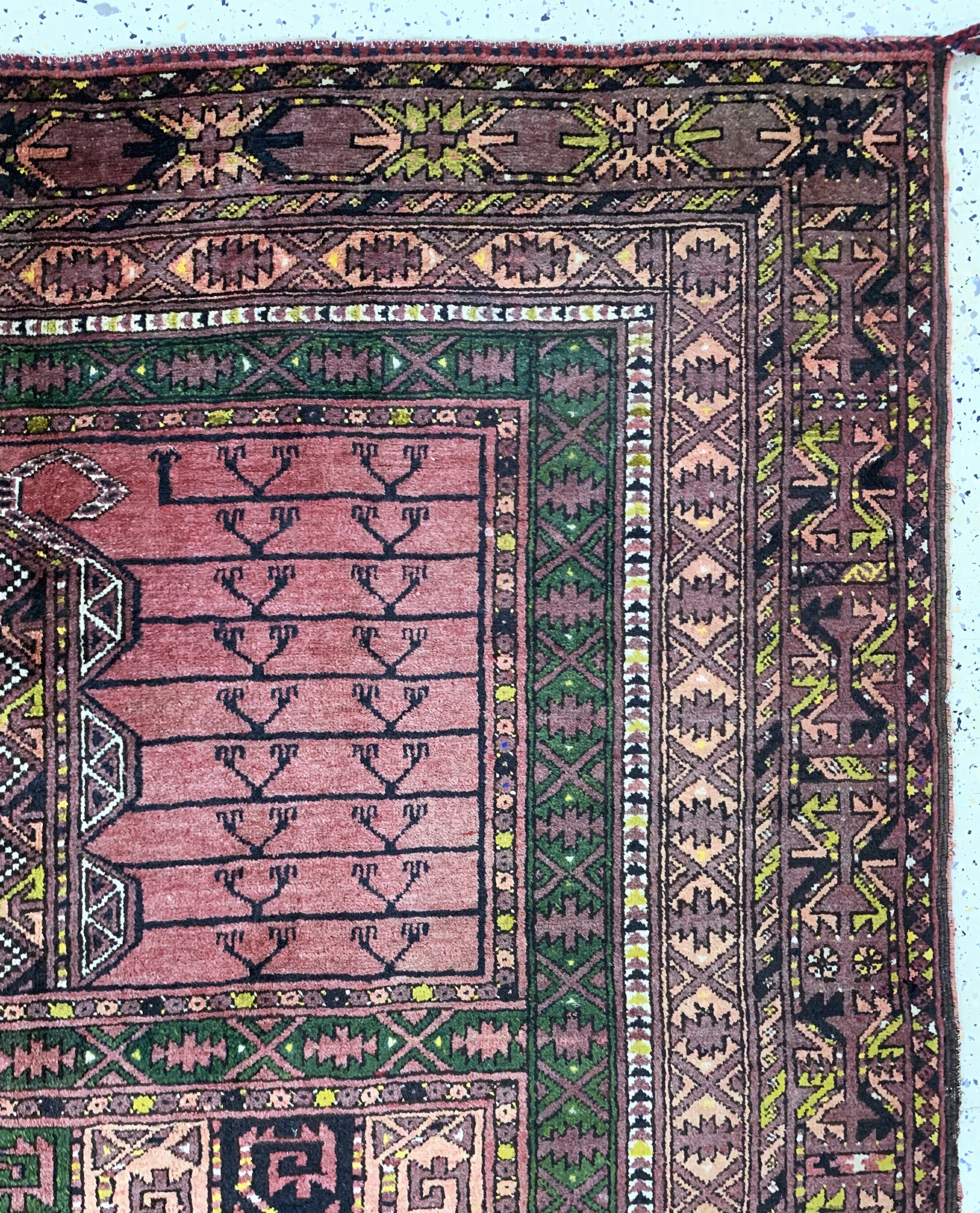 Detail d: Ersari Engsi, Afghanistan, Anfang 20.Jhd, Wolle auf Wolle, ca. 240 x 170 cm, EHZ: 2
