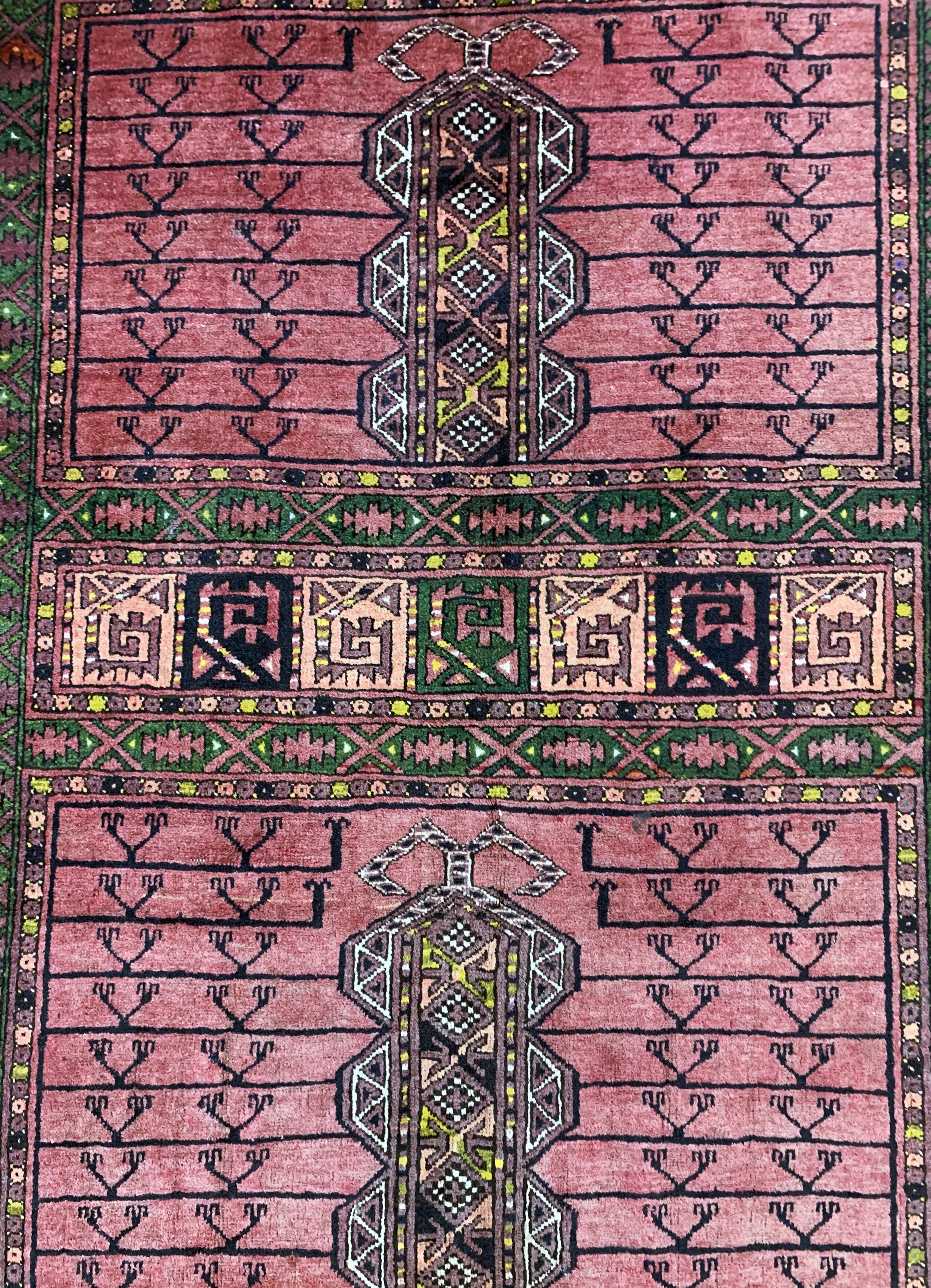 Detail e: Ersari Engsi, Afghanistan, Anfang 20.Jhd, Wolle auf Wolle, ca. 240 x 170 cm, EHZ: 2