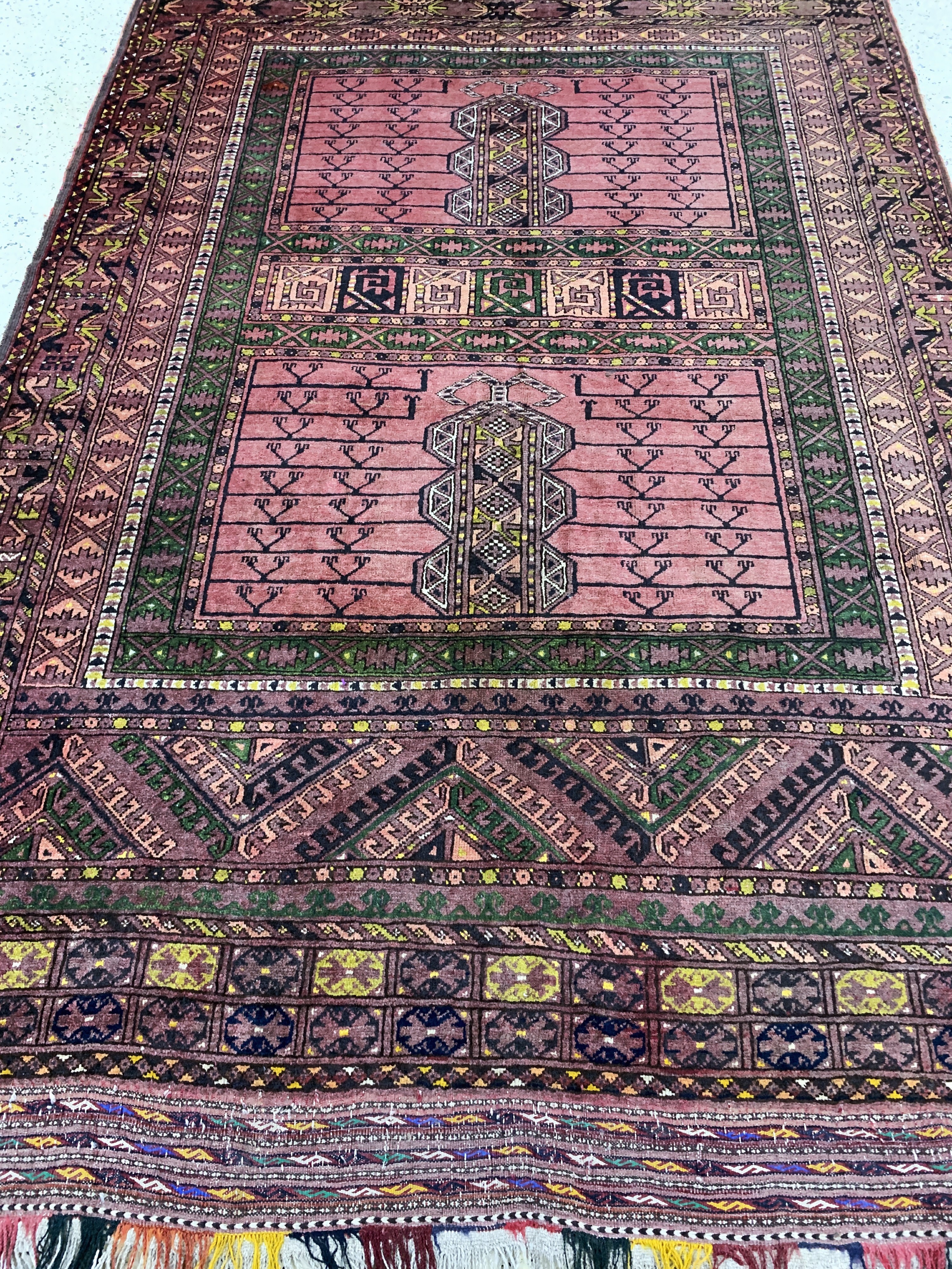 Detail f: Ersari Engsi, Afghanistan, Anfang 20.Jhd, Wolle auf Wolle, ca. 240 x 170 cm, EHZ: 2