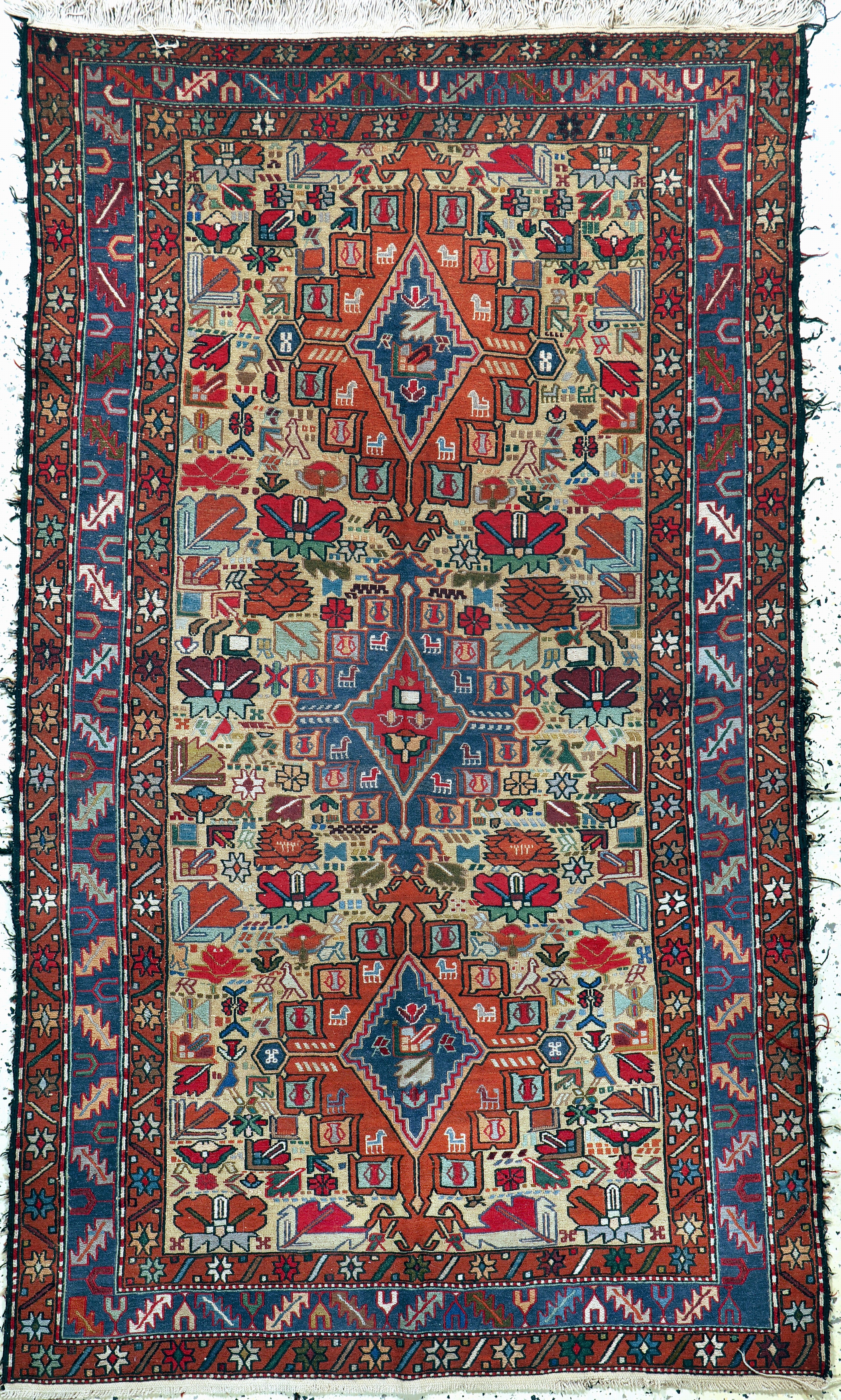 Image 27091434 - Sumakh, Azerbaijan, Ende 20.Jhd, Wolle auf Baumwolle, ca. 195 x 120 cm, EHZ: 2 ...
