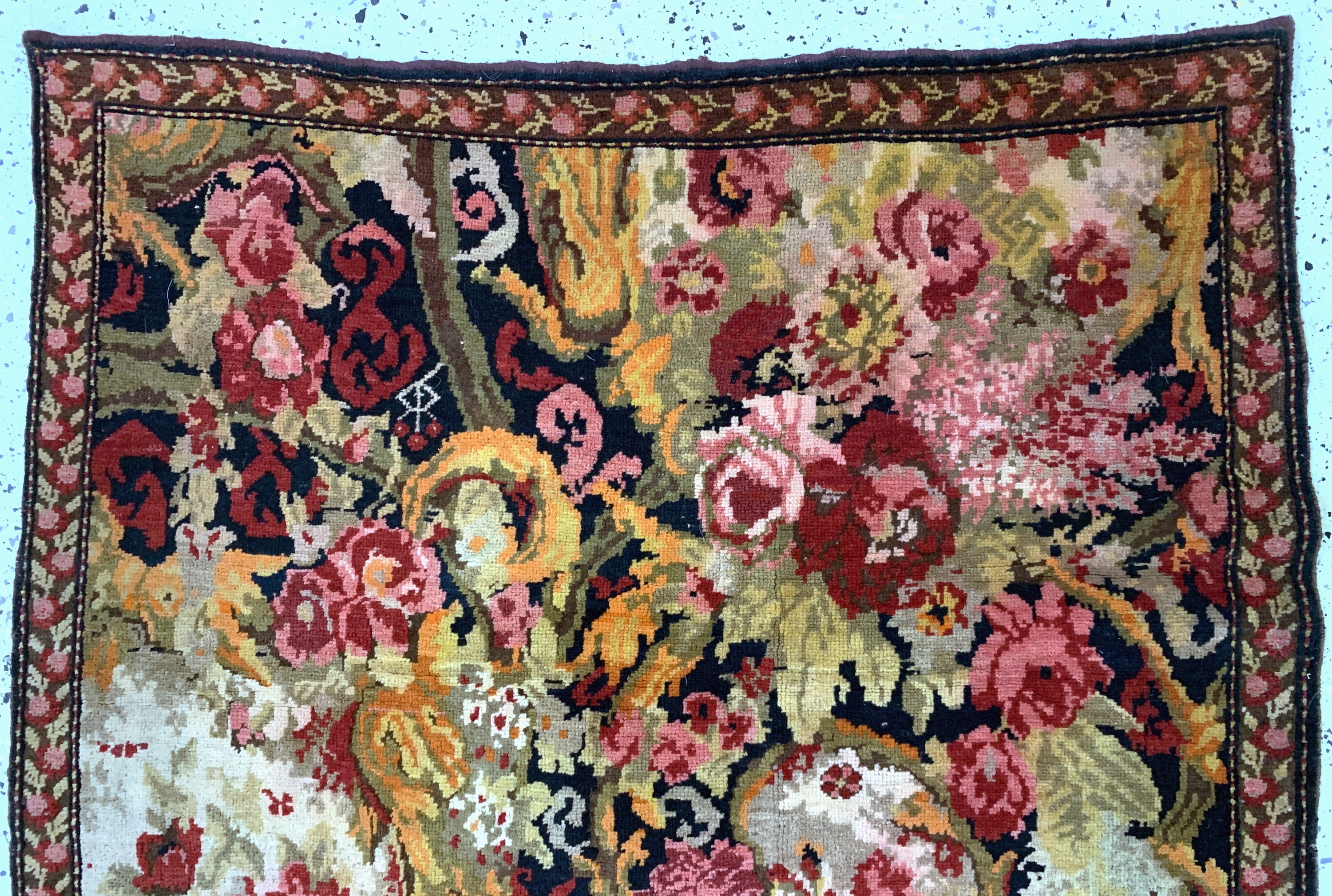 Detail a: Karabagh antik, Kaukasus, um 1900, Wolle auf Wolle, ca. 190 x 123 cm, EHZ: 2