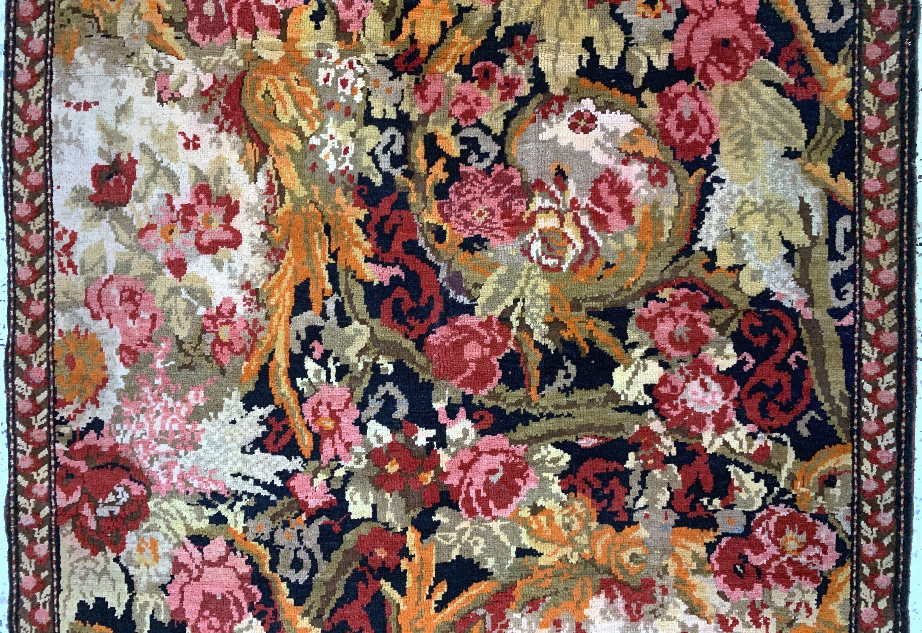 Detail b: Karabagh antik, Kaukasus, um 1900, Wolle auf Wolle, ca. 190 x 123 cm, EHZ: 2