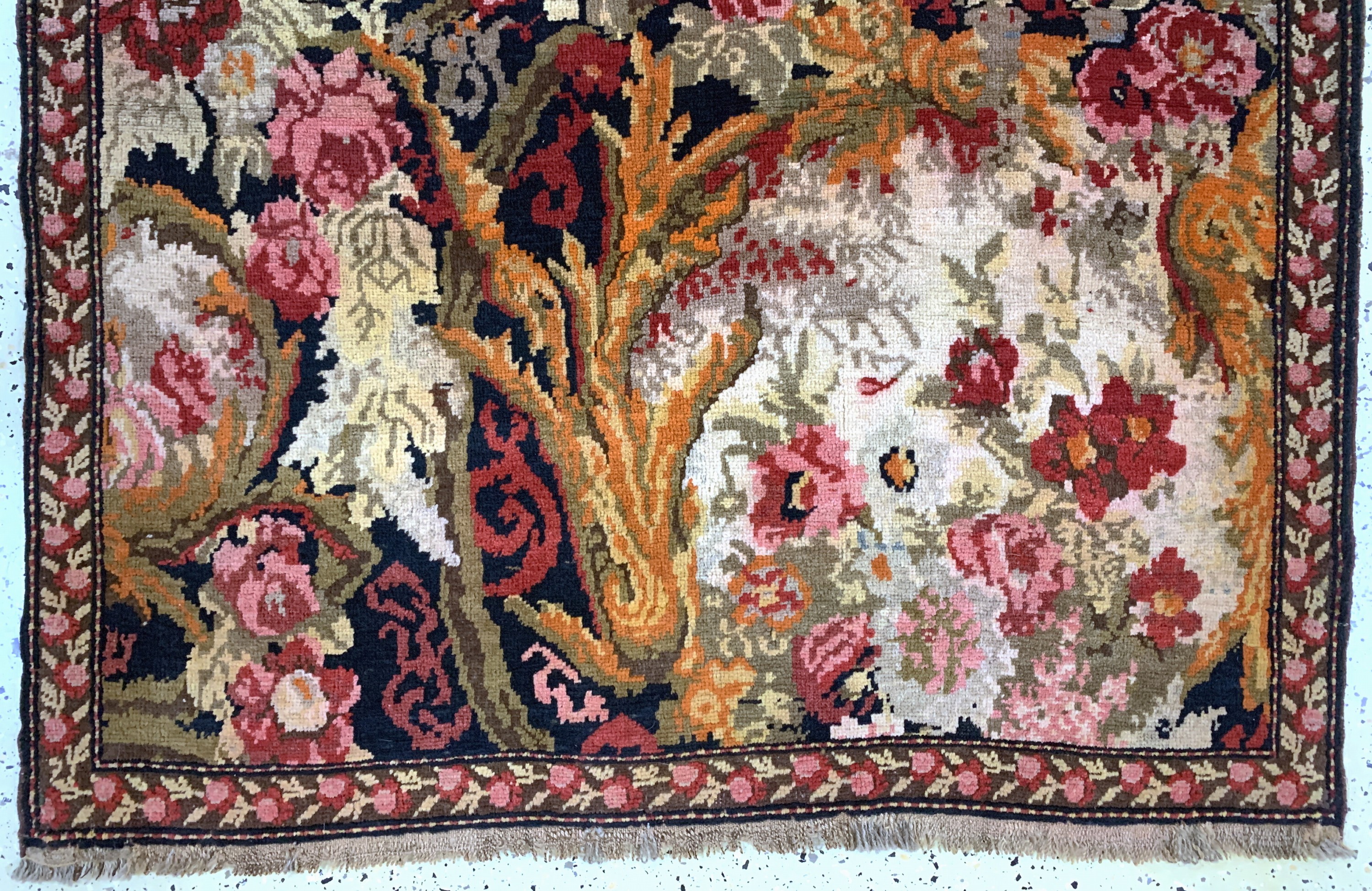 Detail c: Karabagh antik, Kaukasus, um 1900, Wolle auf Wolle, ca. 190 x 123 cm, EHZ: 2