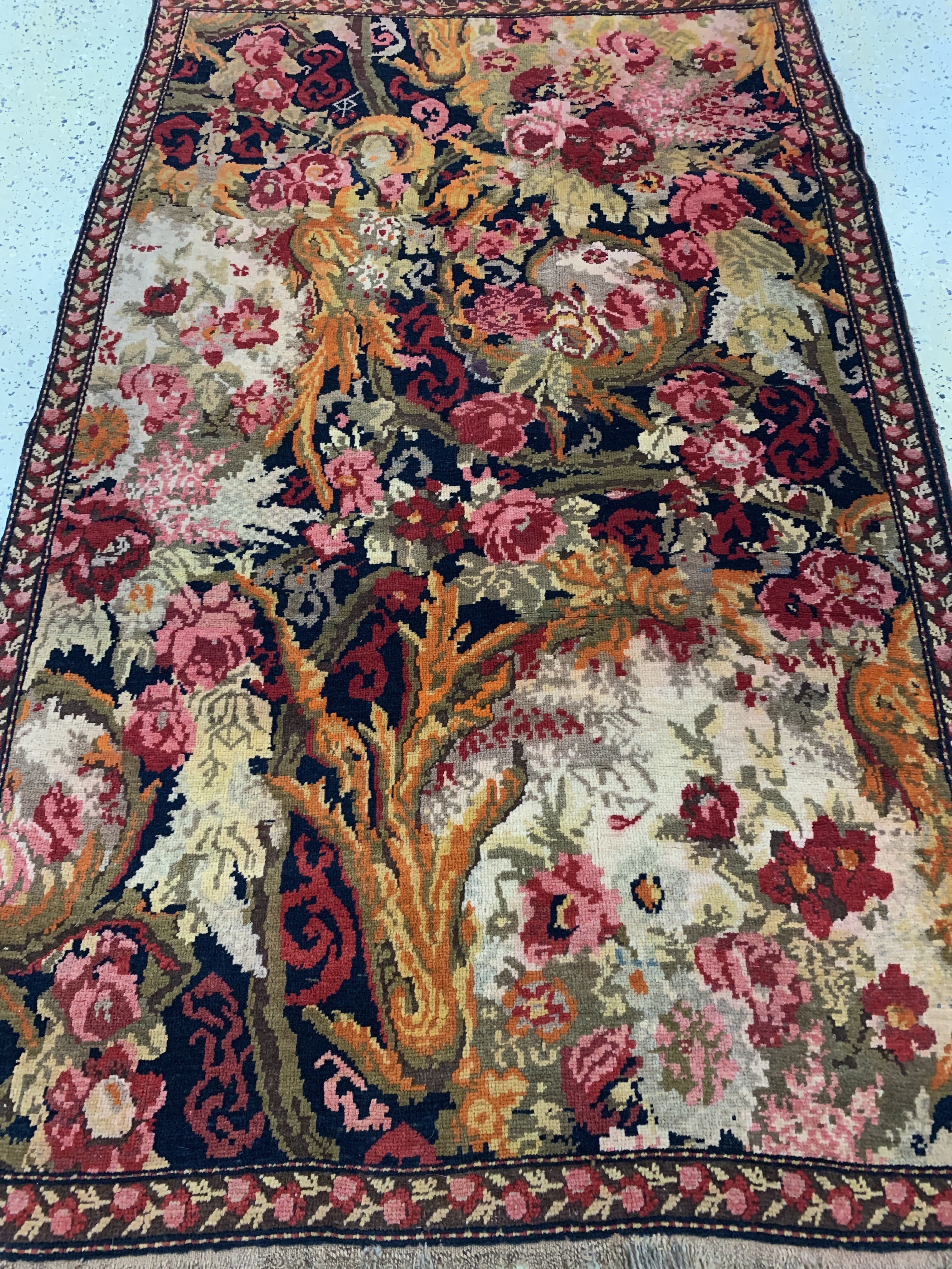 Detail d: Karabagh antik, Kaukasus, um 1900, Wolle auf Wolle, ca. 190 x 123 cm, EHZ: 2
