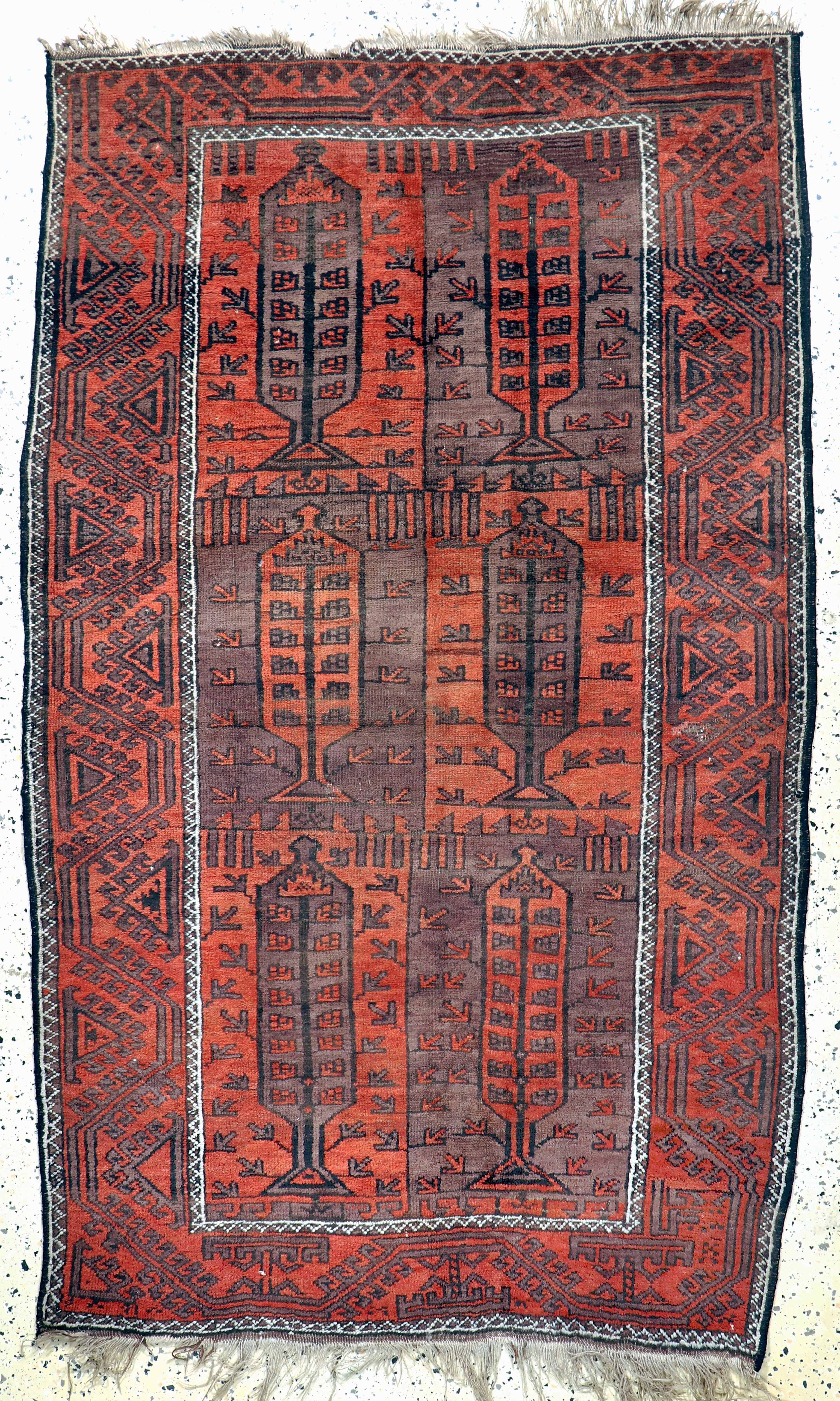 Image 27091443 - Belutsch antik, Persien, 19.Jhd, Wolle auf Wolle, ca. 195 x 120 cm, EHZ: 3-4 ...