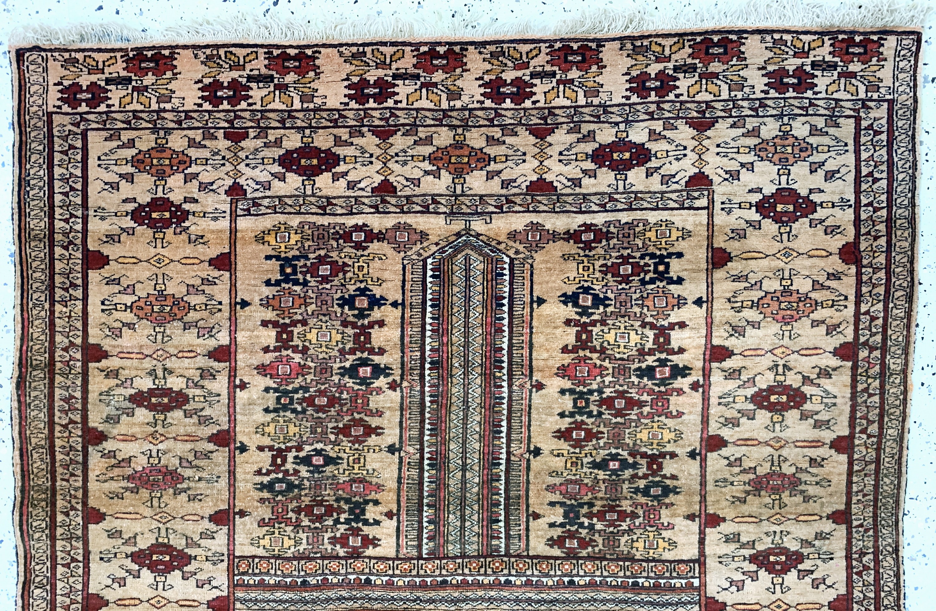 Detail a: Mauri alt, Afghanistan, Mitte 20.Jhd, Wolleauf Wolle, ca. 190 x 145 cm, EHZ: 2