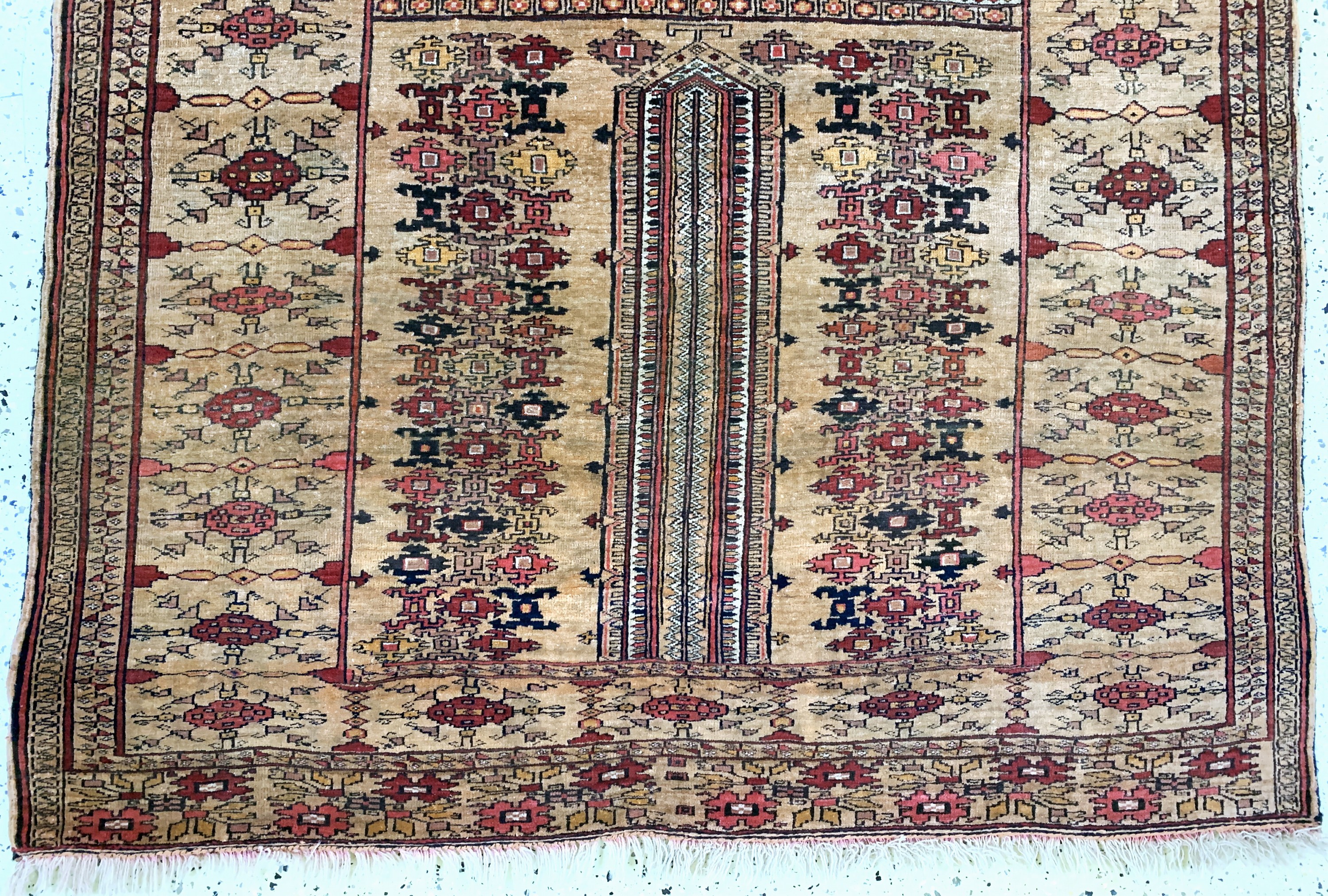 Detail b: Mauri alt, Afghanistan, Mitte 20.Jhd, Wolleauf Wolle, ca. 190 x 145 cm, EHZ: 2