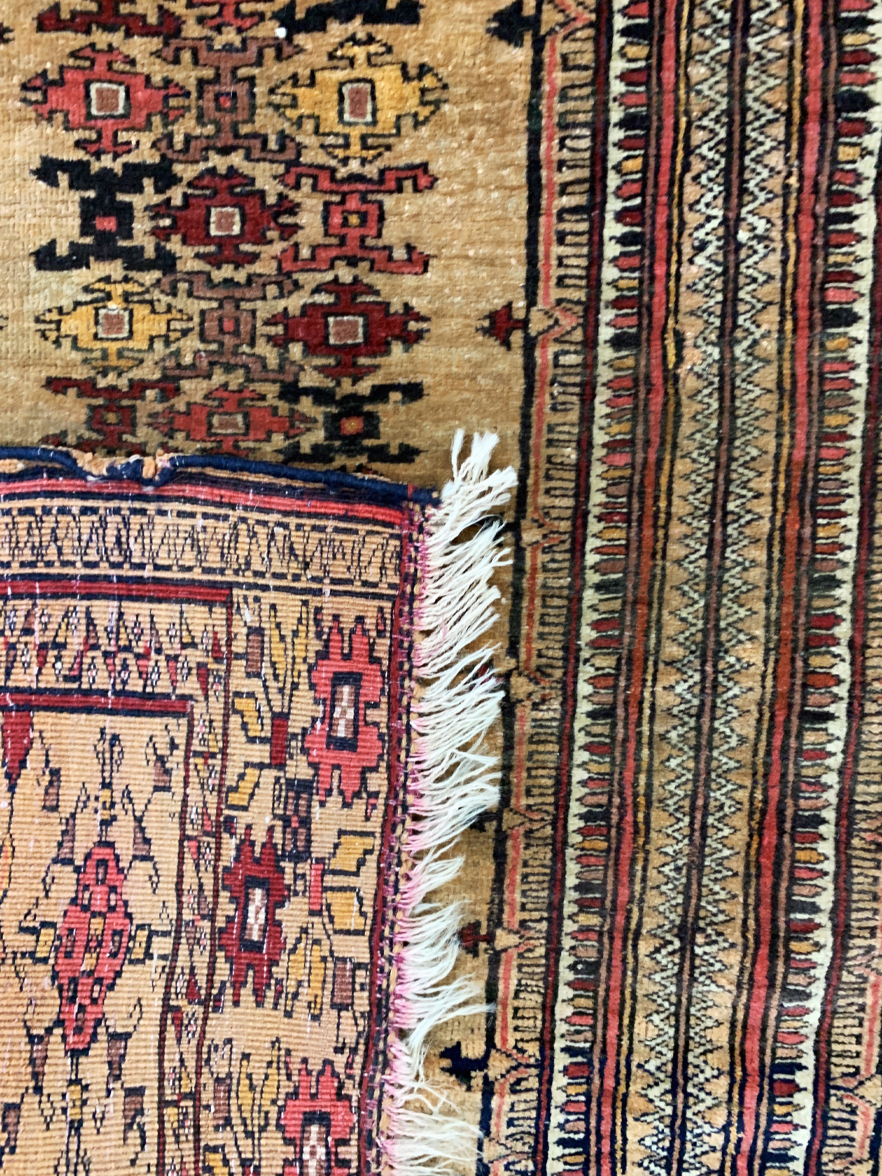 Detail e: Mauri alt, Afghanistan, Mitte 20.Jhd, Wolleauf Wolle, ca. 190 x 145 cm, EHZ: 2