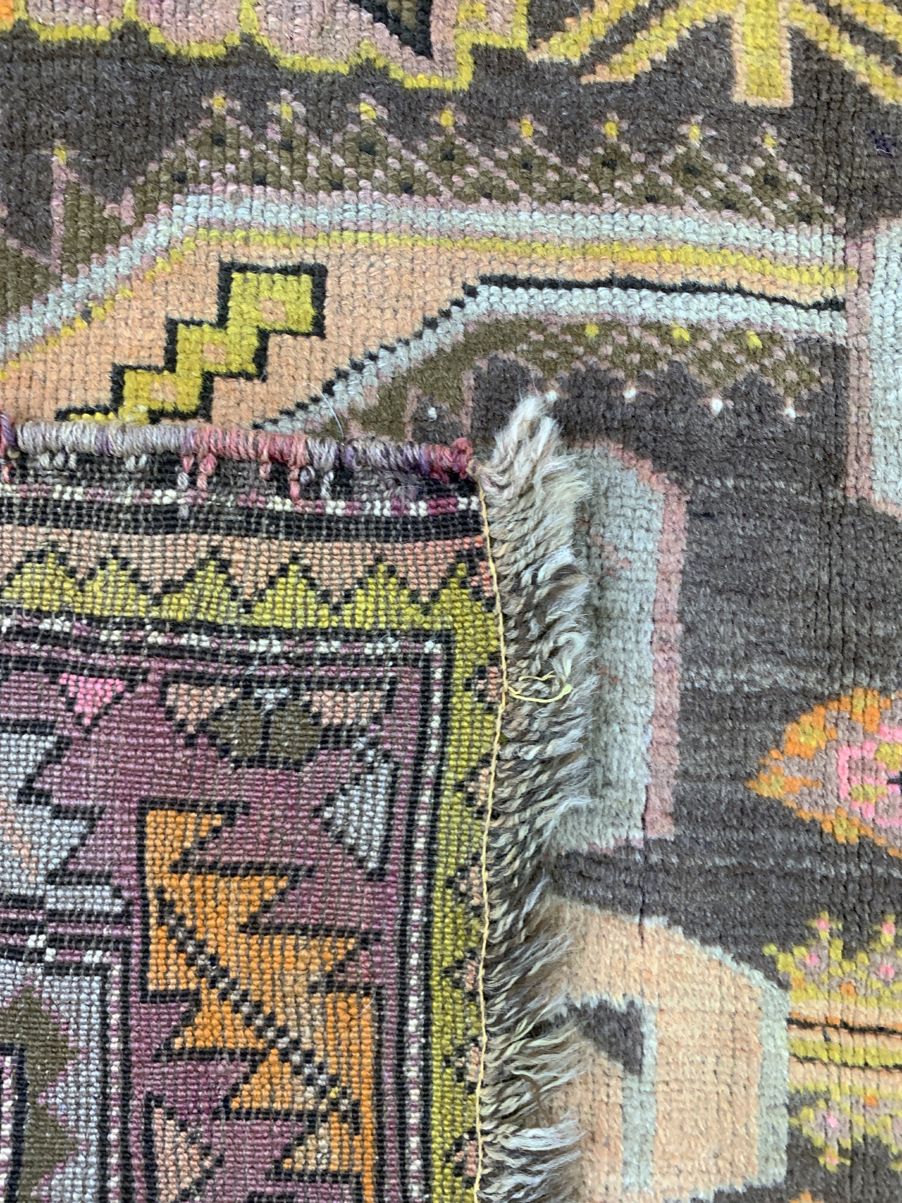 Detail f: Karabagh antik, Kaukasus, um 1900, Wolle auf Wolle, ca. 280 x 132 cm, EHZ: 3