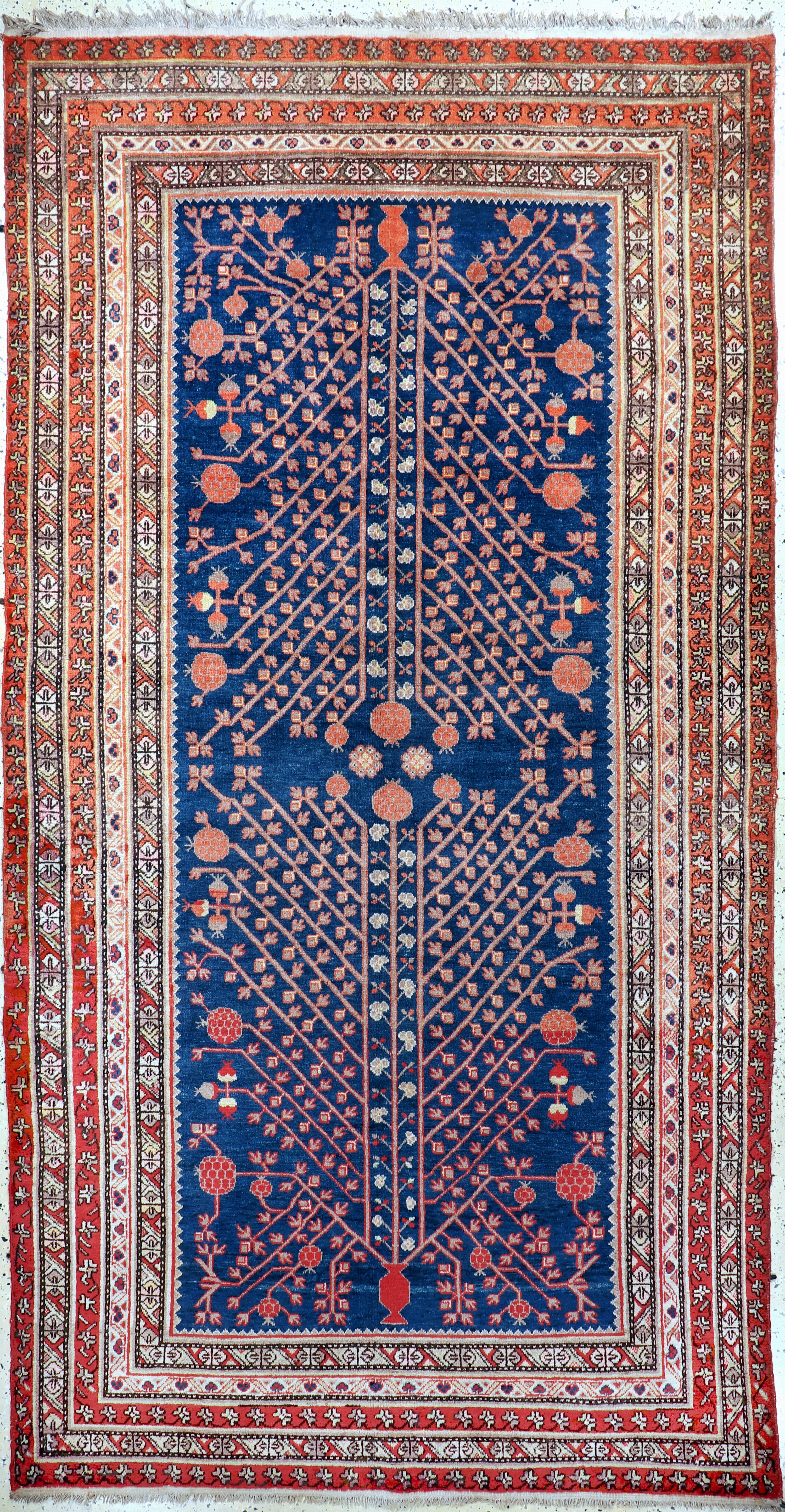 Image 27091464 - Khotan alt, Torkestan, Anfang 20.Jhd, Wolleauf Baumwolle, ca. 340 x 175 cm, EHZ: 2 ...