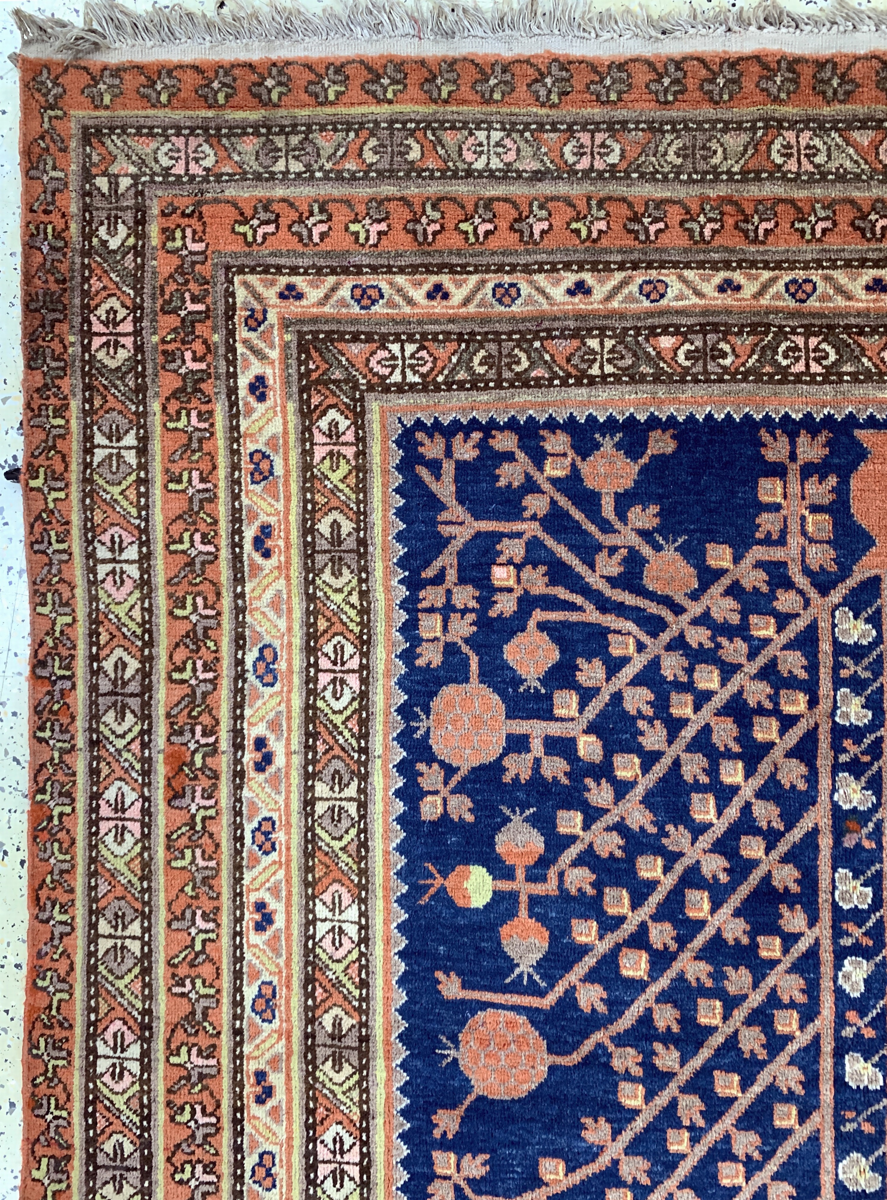 Detail e: Khotan alt, Torkestan, Anfang 20.Jhd, Wolleauf Baumwolle, ca. 340 x 175 cm, EHZ: 2