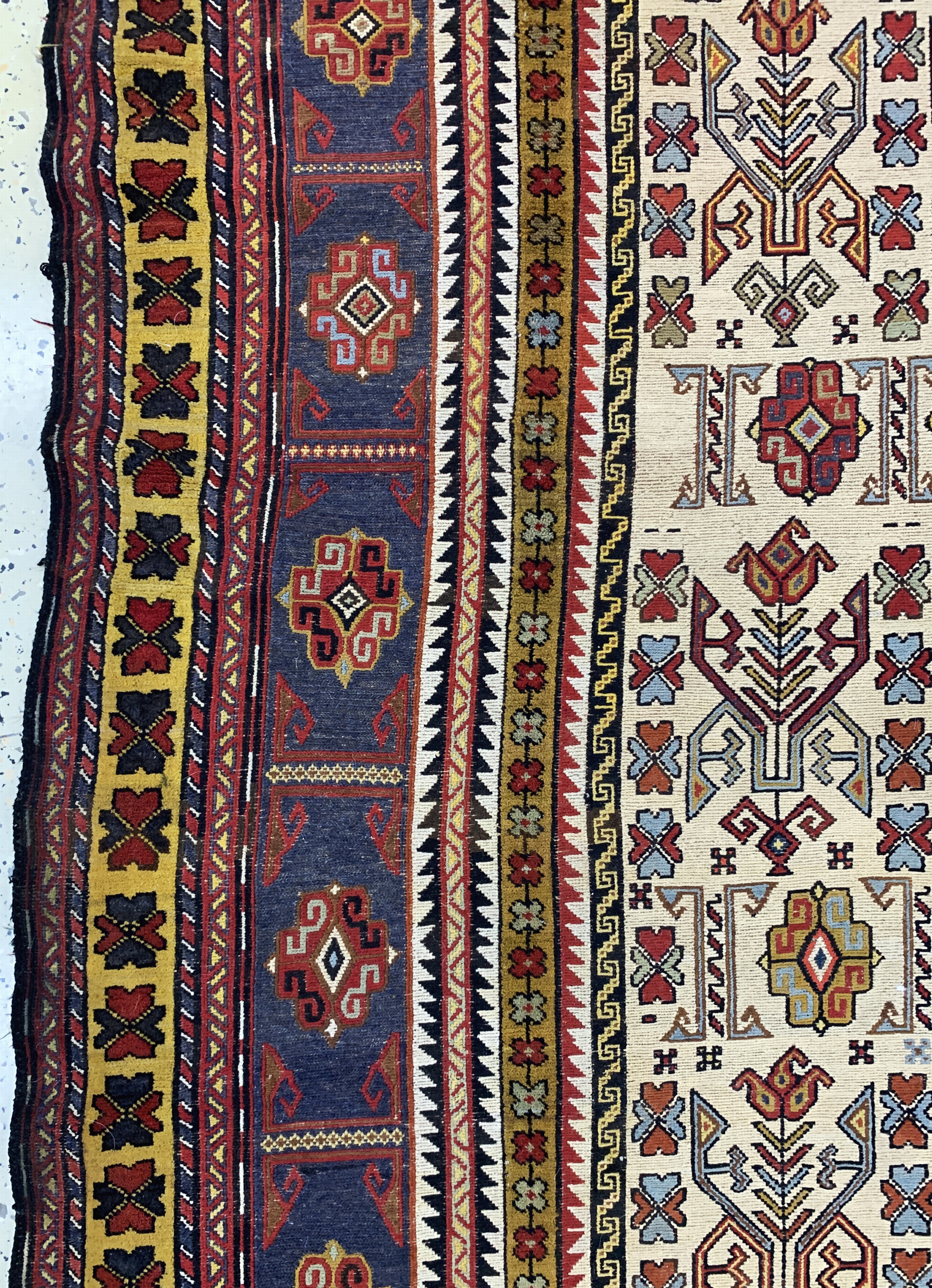 Detail c: Sumakh"relief"alt, Türkei, Mitte 20.Jhd, Wolle auf Wolle, ca. 260 x 165 cm, EHZ: 2