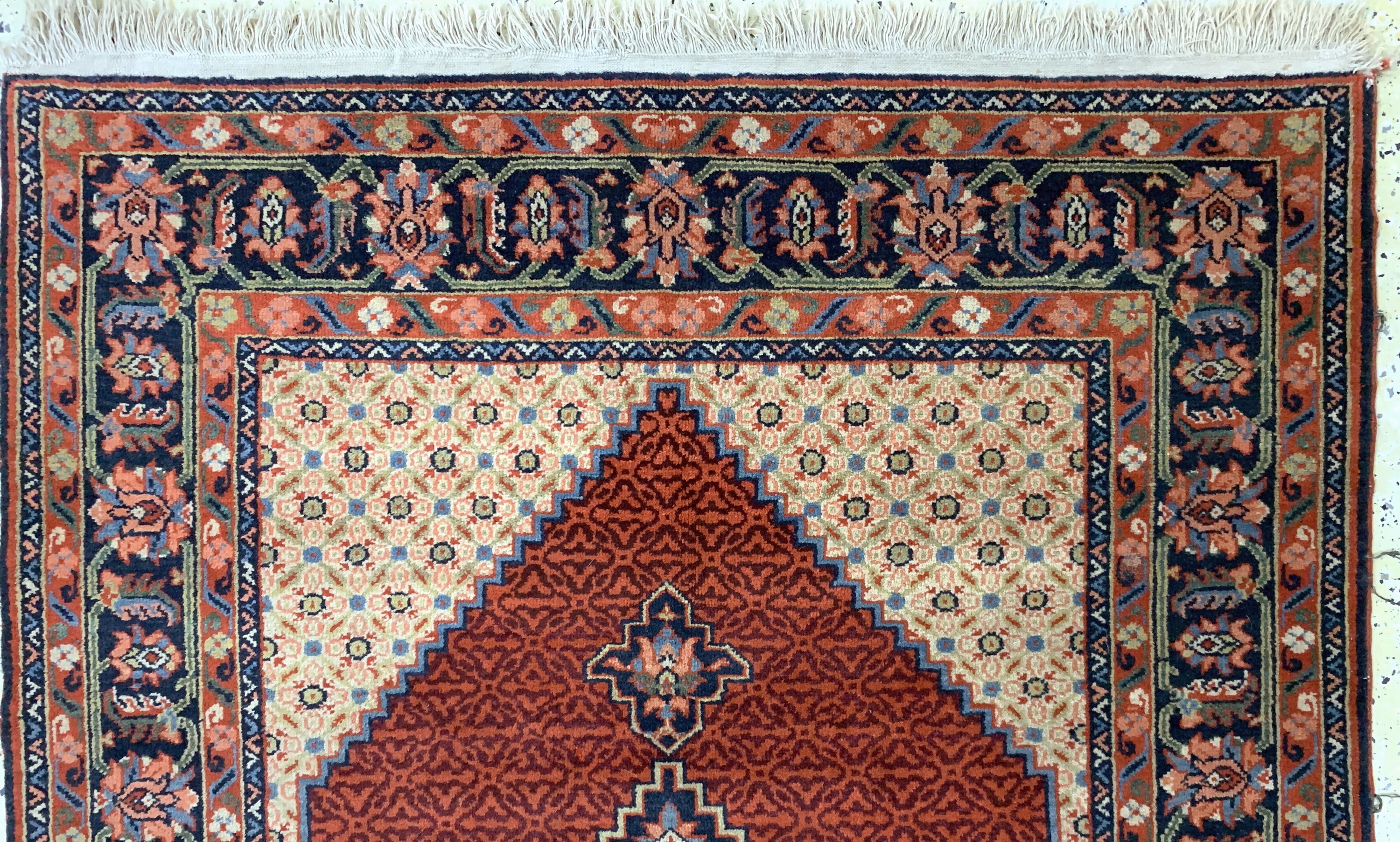 Detail a: Schirwan alt, Rußland, Mitte 20.Jhd, Wolle auf Baumwolle, ca. 200 x 127 cm, EHZ: 2