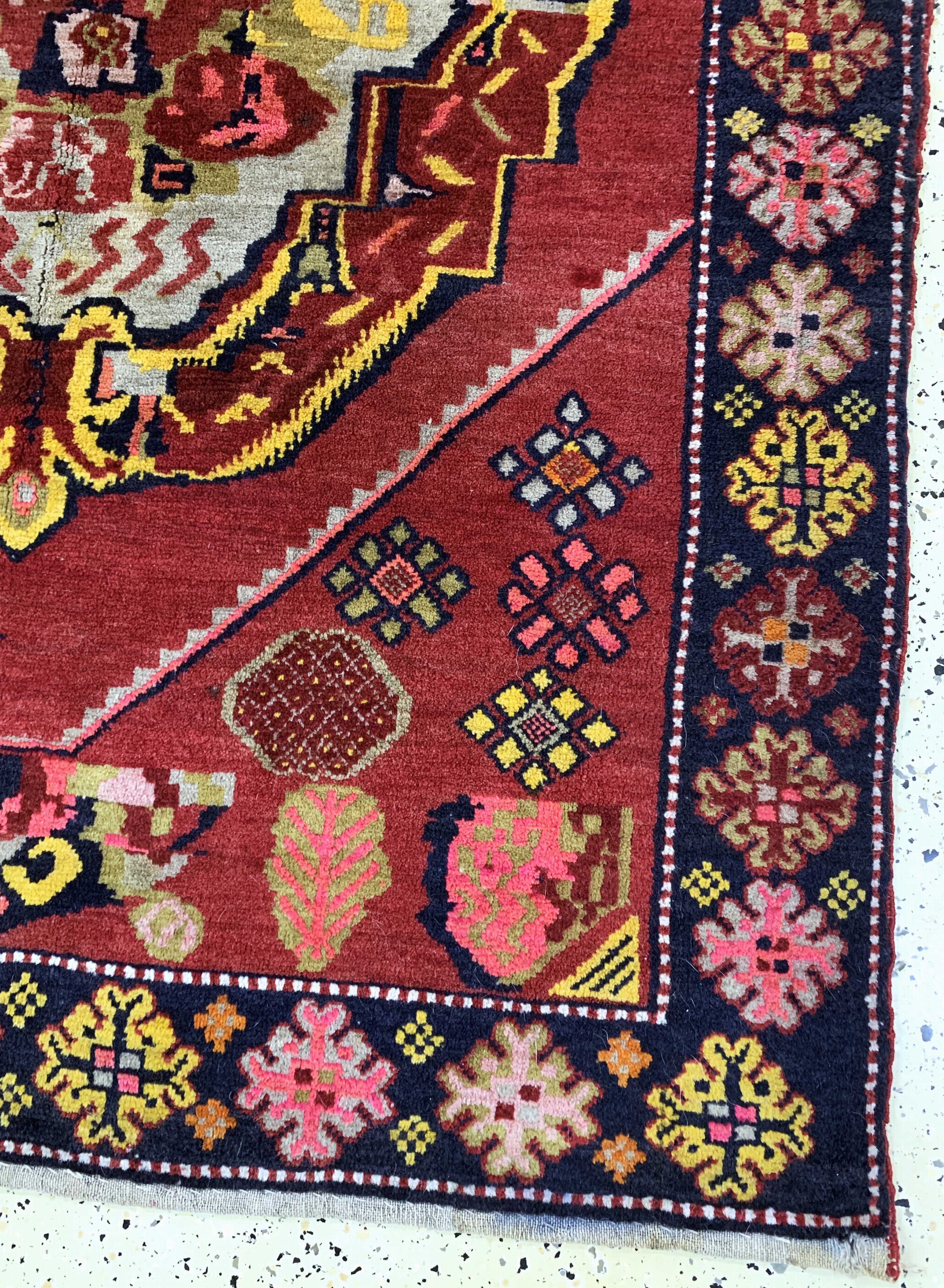 Detail a: Karabagh antik, Kaukasus, um 1900, Wolle auf Wolle, ca. 205 x 140 cm, EHZ: 2