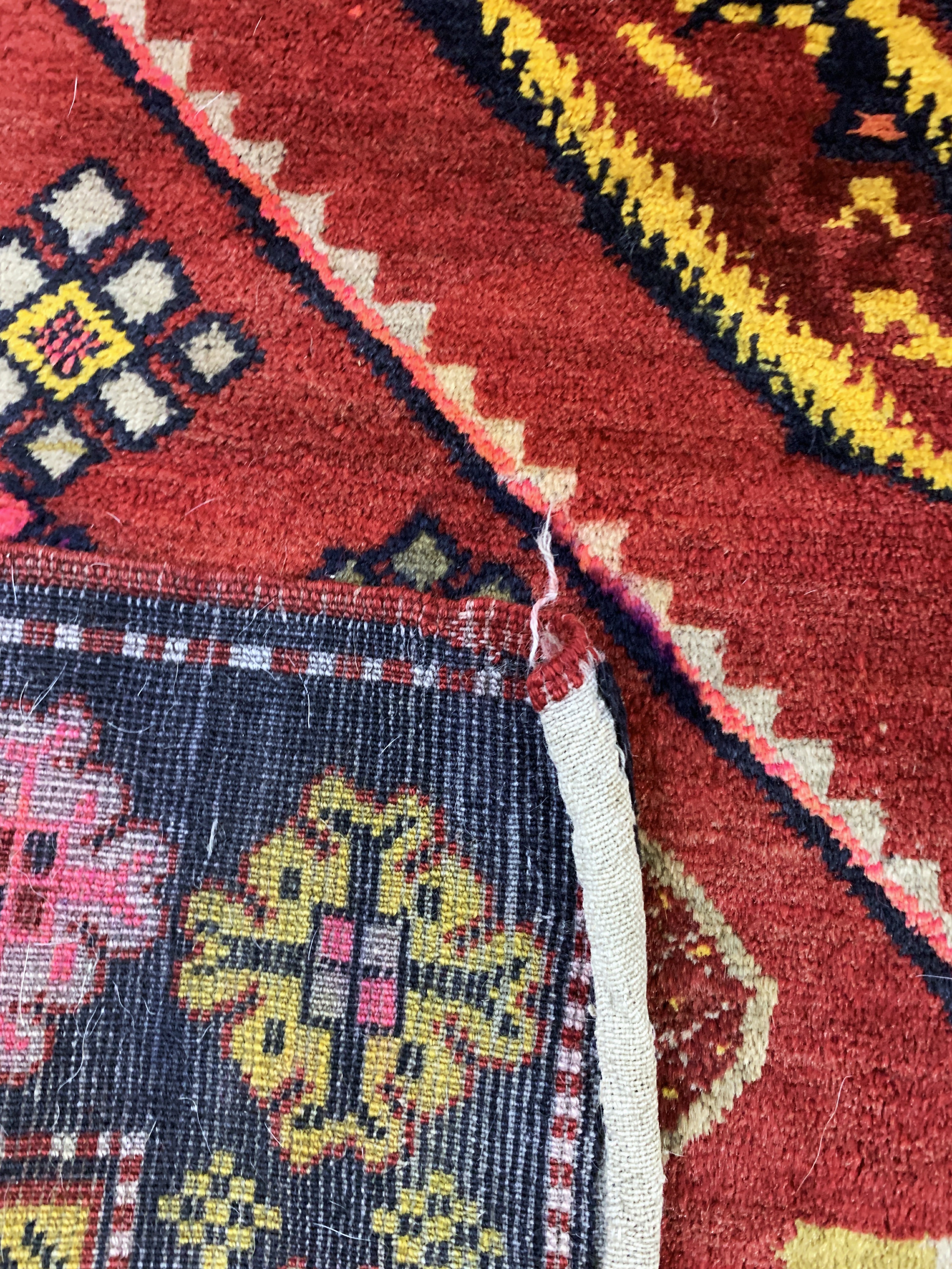 Detail g: Karabagh antik, Kaukasus, um 1900, Wolle auf Wolle, ca. 205 x 140 cm, EHZ: 2