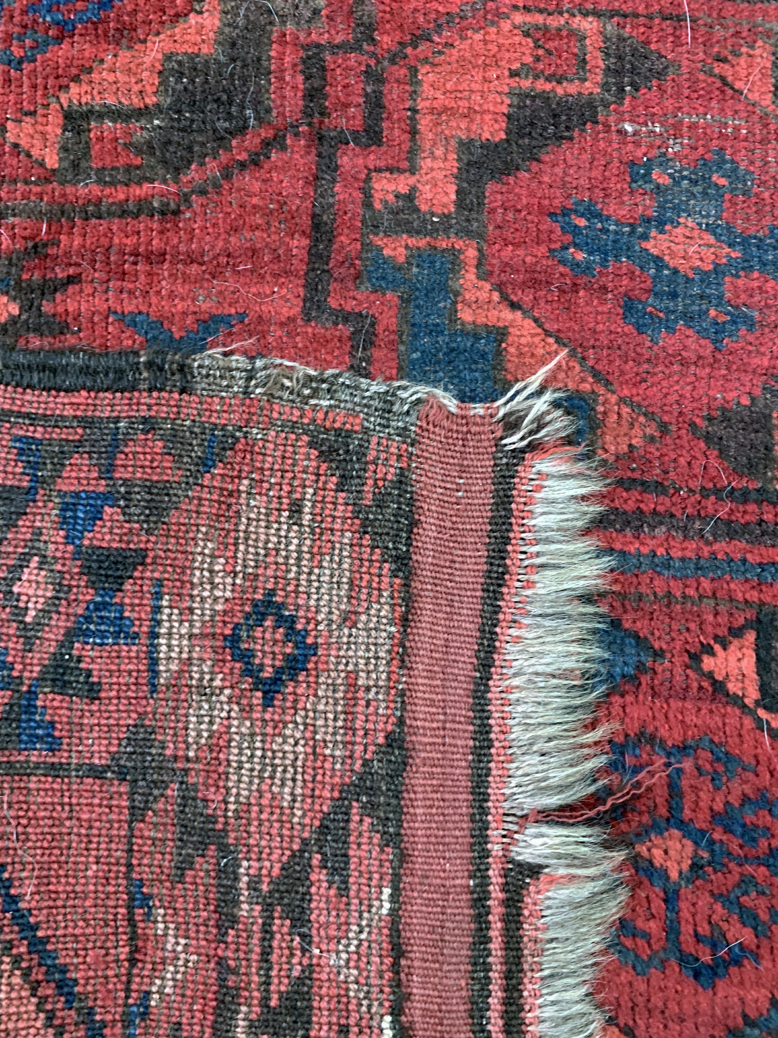 Detail h: Ersari"Hauptteppich"antik, Turkmenistan, 19.Jhd, Wolle auf Wolle, ca. 250 x 180 cm, EHZ: 3-4