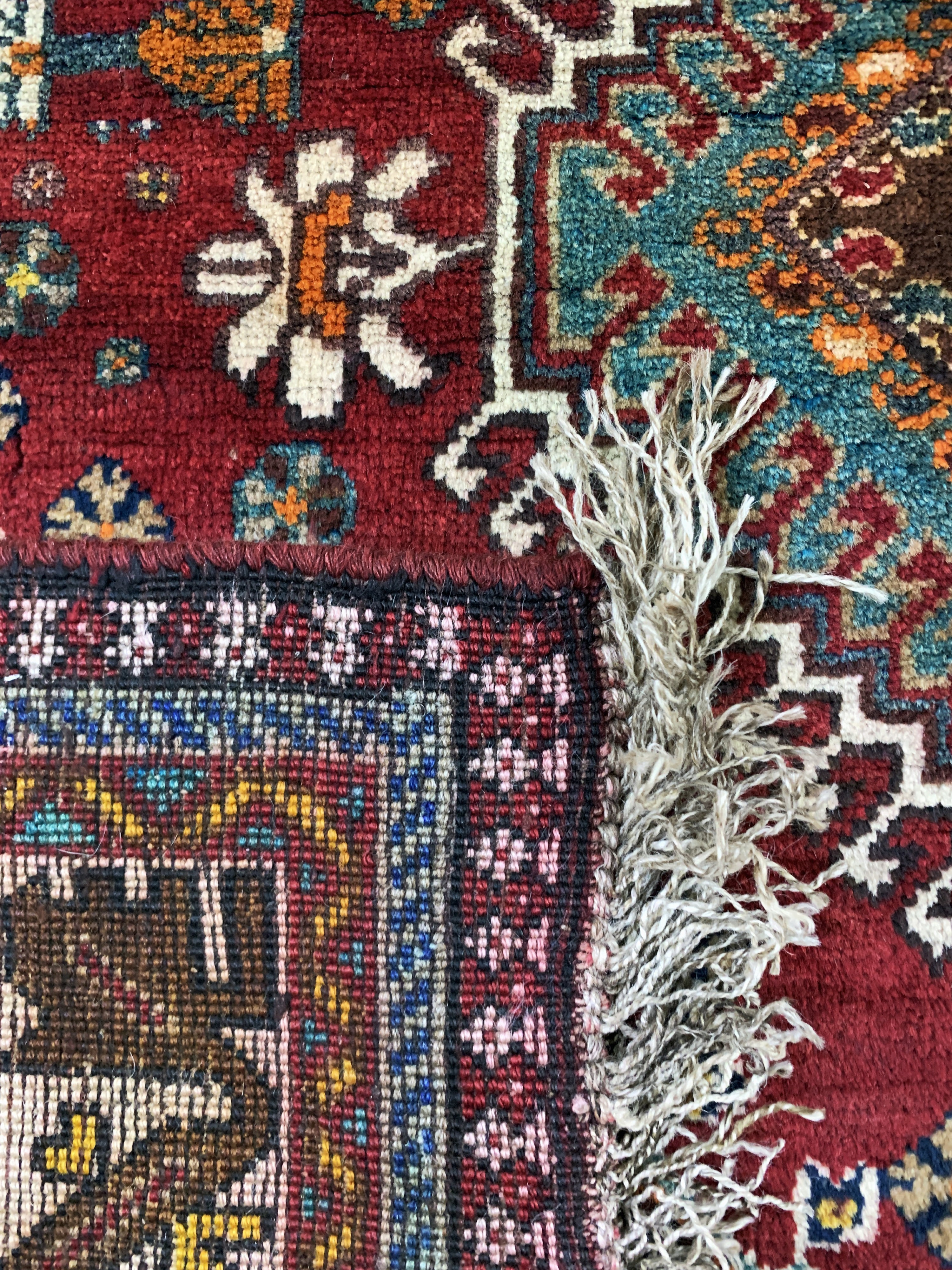 Detail g: Ghaschgai alt, Persien, Anfang 20.Jhd, Wolle auf Wolle, ca. 265 x 155 cm, EHZ: 2